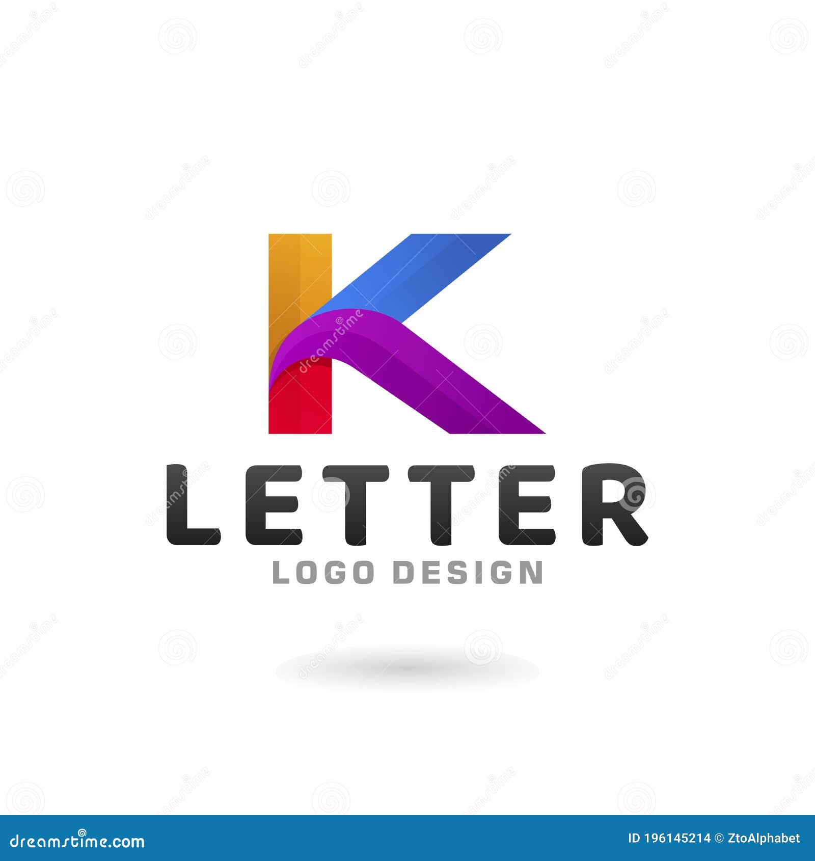 Creative Letter K Logo Templates Stock Vector Illustration of letter