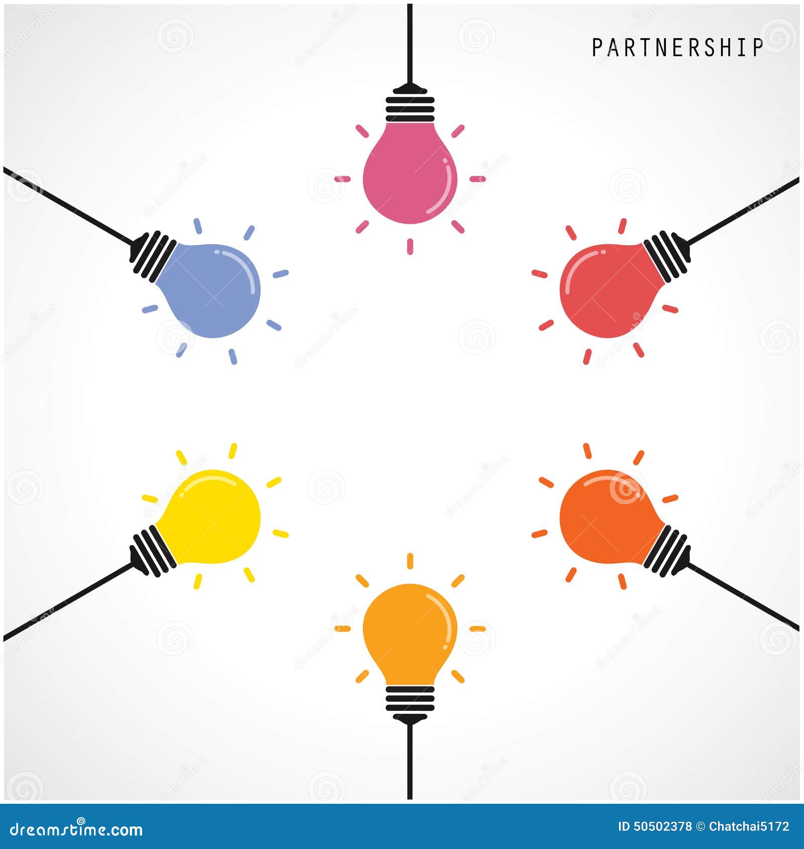 creative light bulb idea concept banner background. brainstorming and teamwork concept