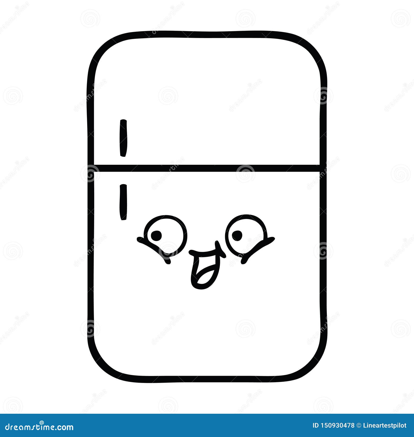 A Creative Line Drawing Cartoon Fridge Freezer Stock Vector - Illustration of artwork, freezer: 150930478 A Creative Line Drawing Cartoon Fridge Freezer Stock Vector - Illustration of artwork, freezer: 150930478