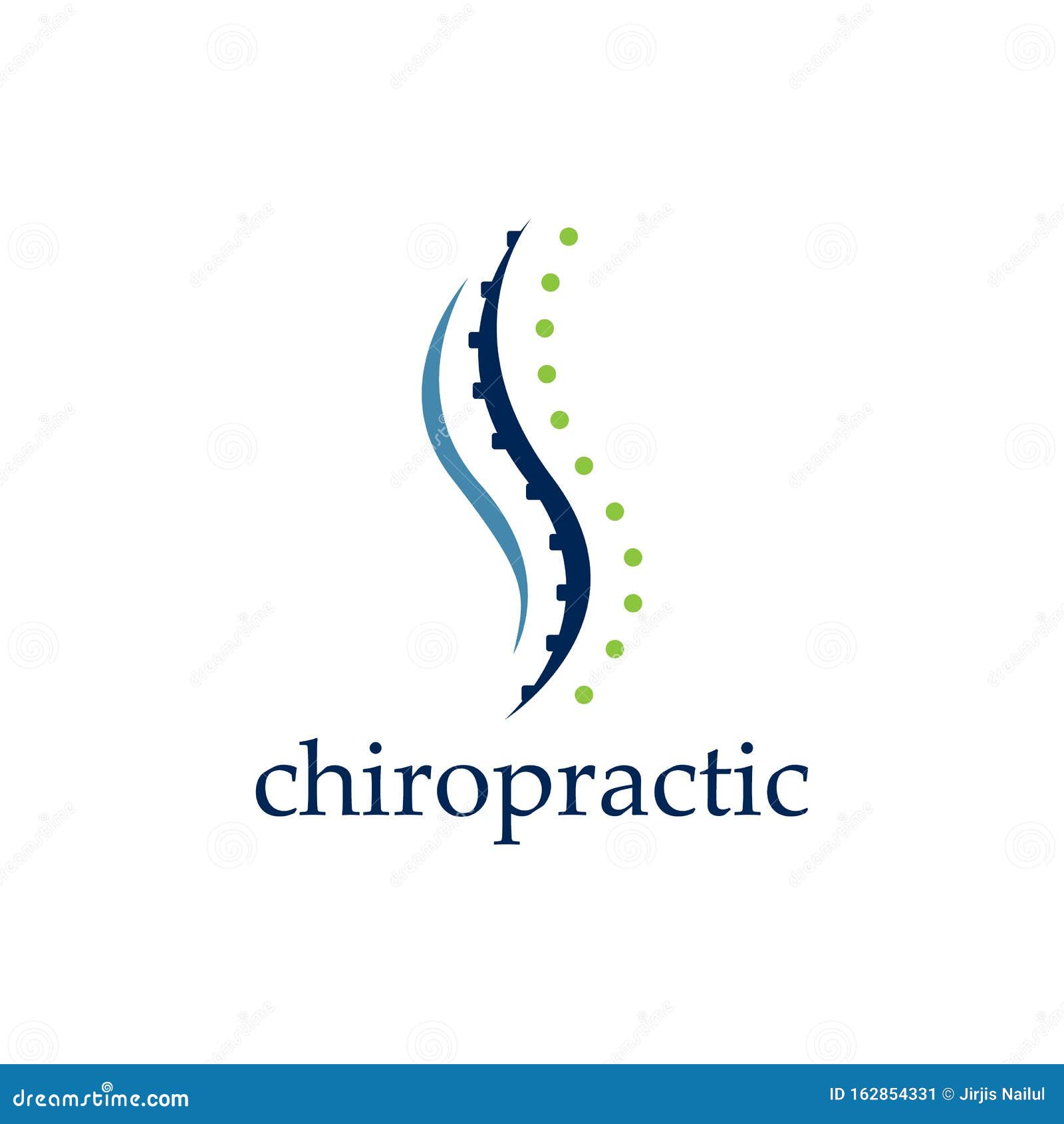 Chiropractic Logo Vector Spine Health Care Medical Symbol Or Icon