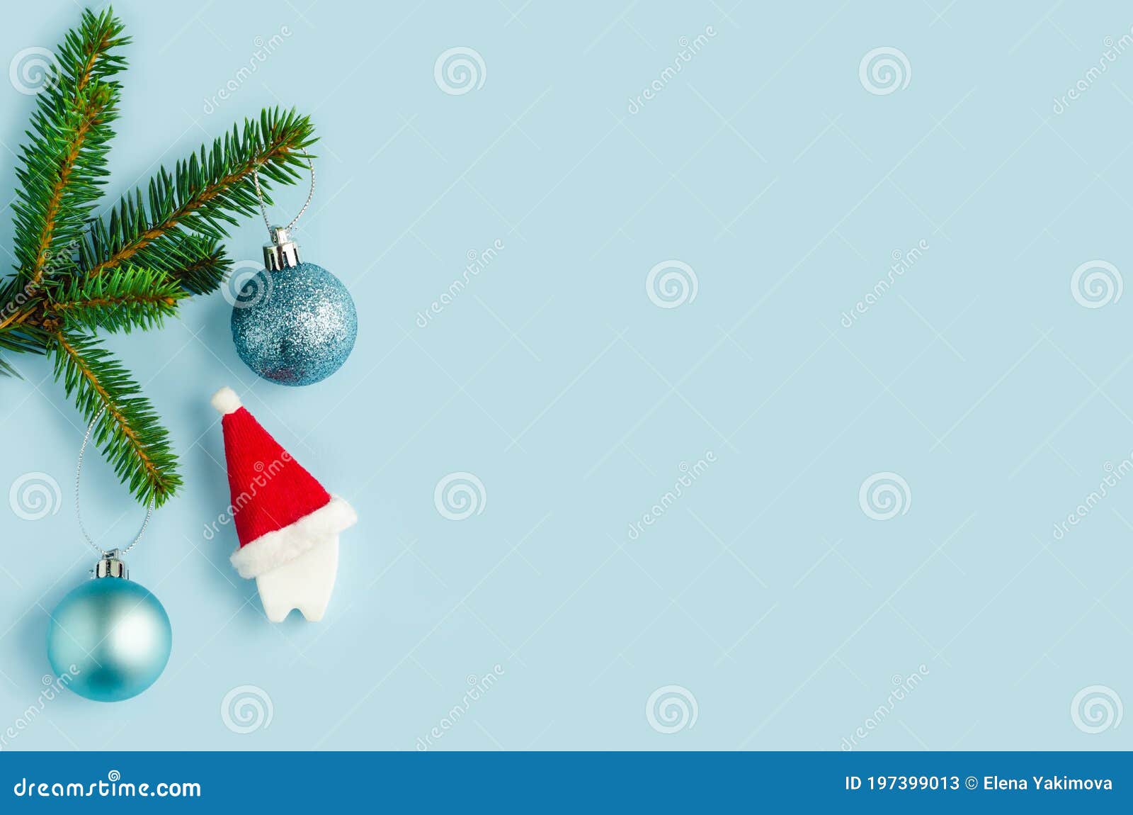 Creative Medical Stomatology Christmas Card. Stock Image - Image of ...