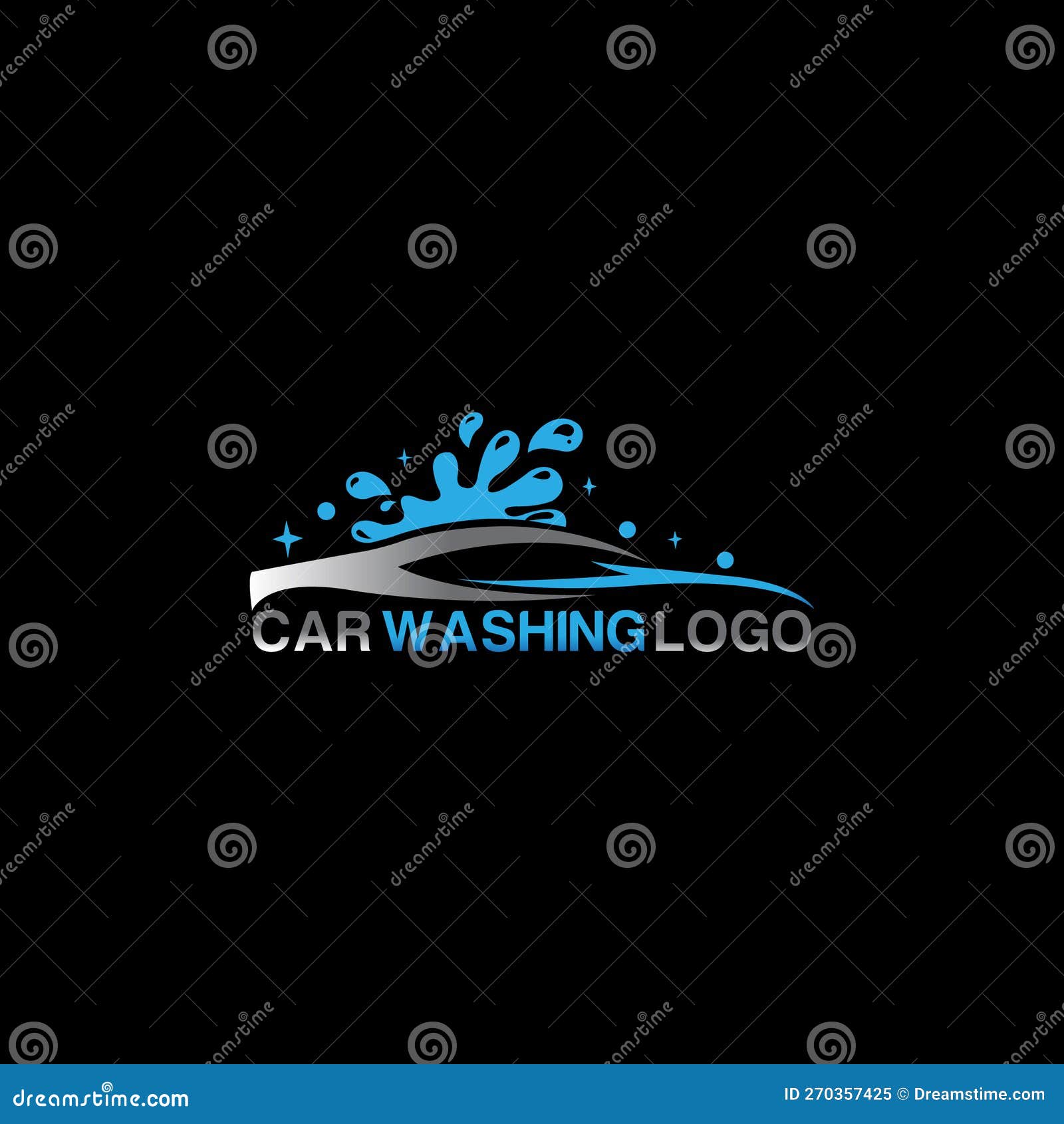 CAR WASH LOGO Stock Vector