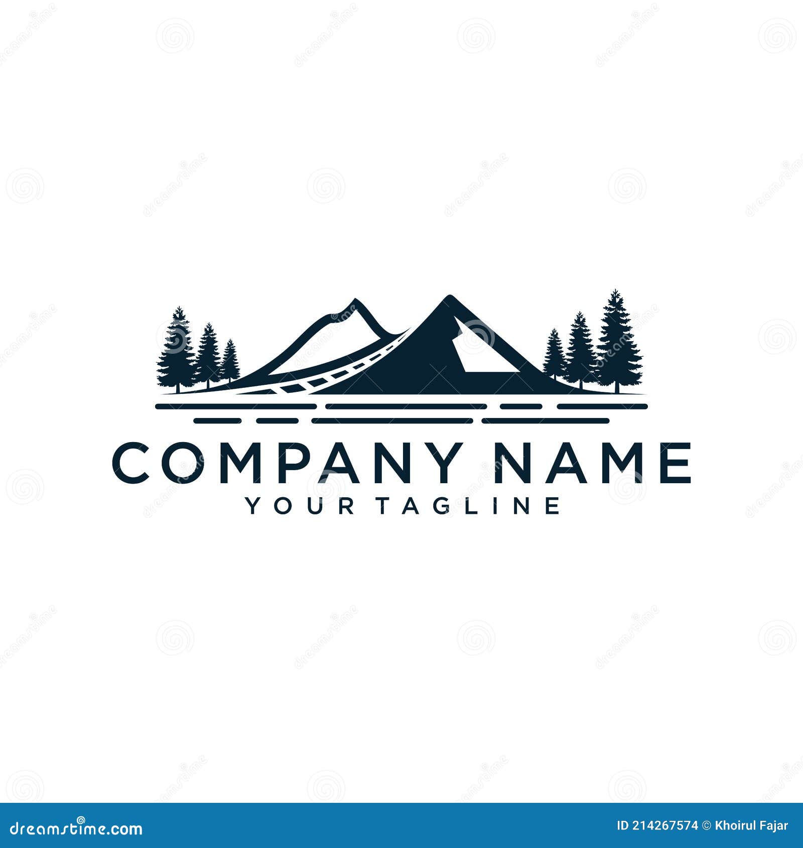 Creative Mountain Emblem Sticker Logo Design Vector Illustration ...