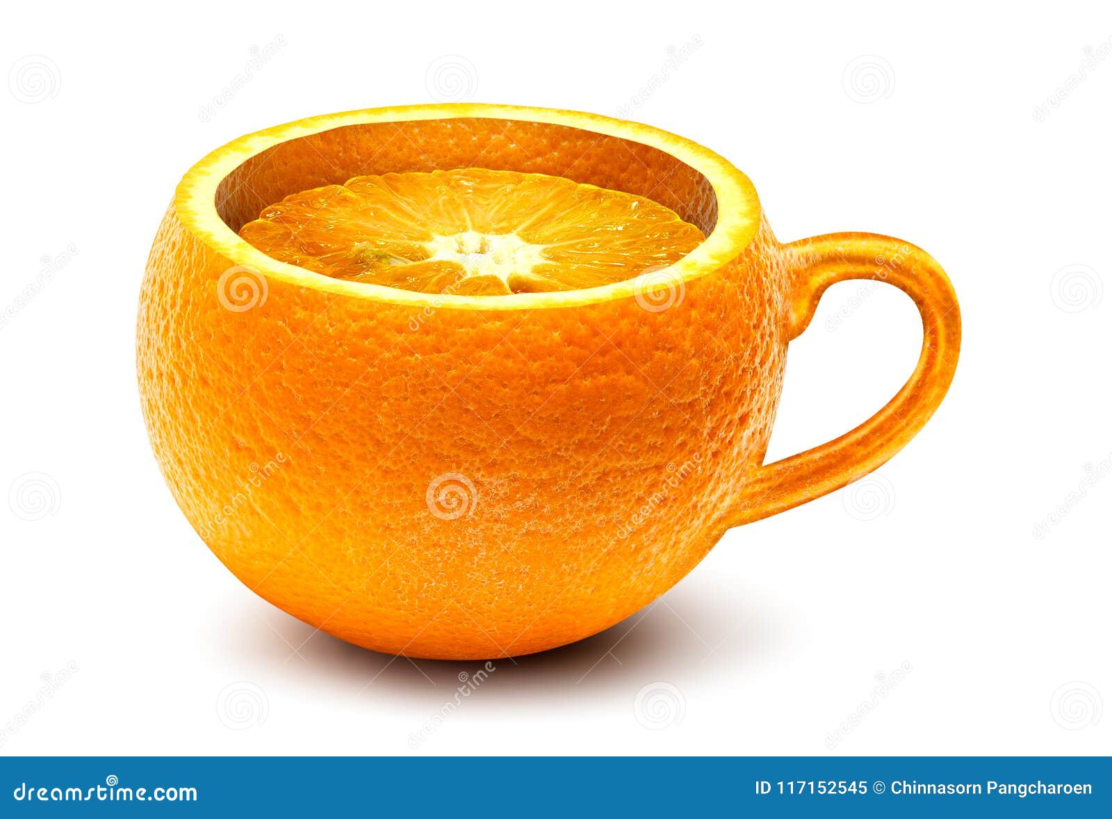 Orange cup isolated stock image. Image of handle, taste 117152545