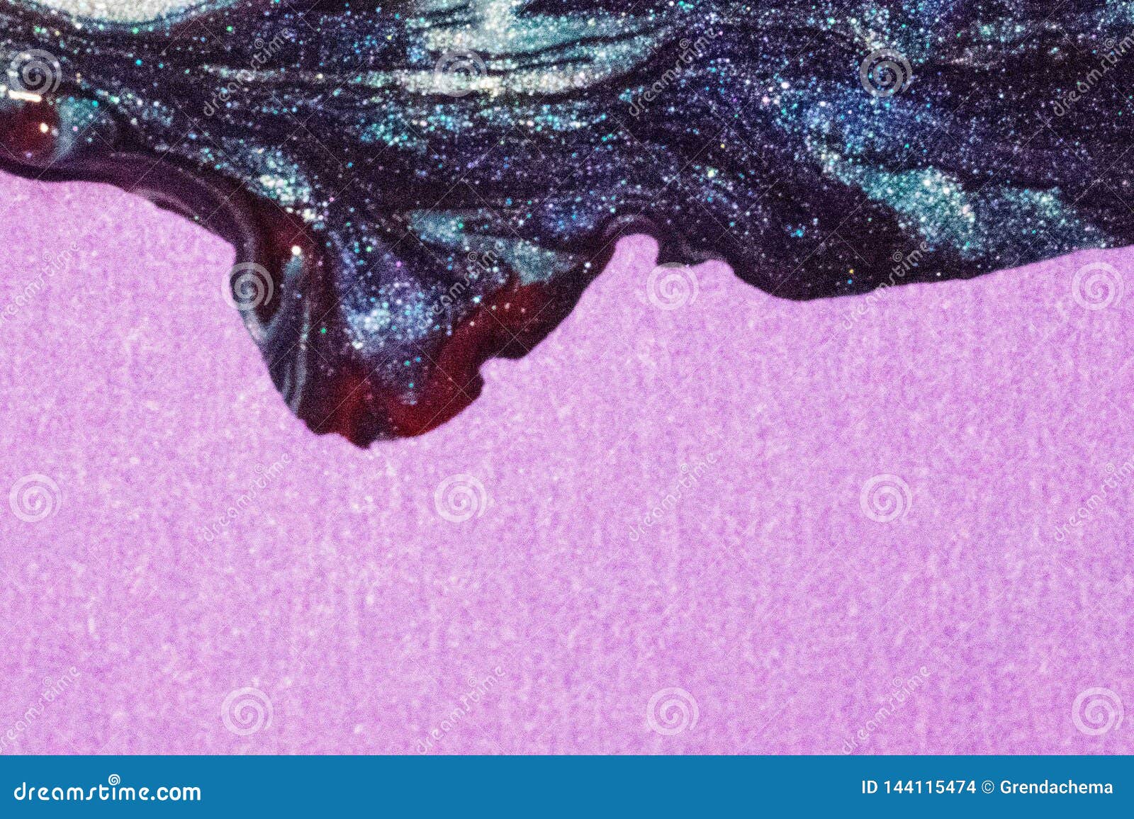 Creative Painting Using Acrylic Nail Polish on a Purple Paper Stock Photo -  Image of abstract, line: 144115474