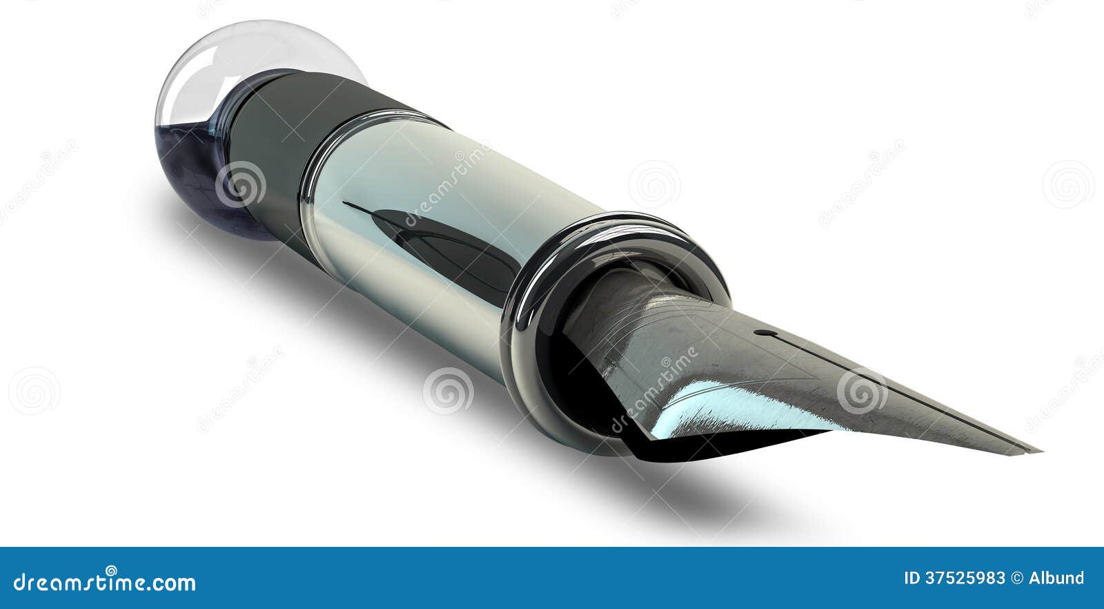 The Creative Pen and Light Bulb Stock Illustration Illustration of