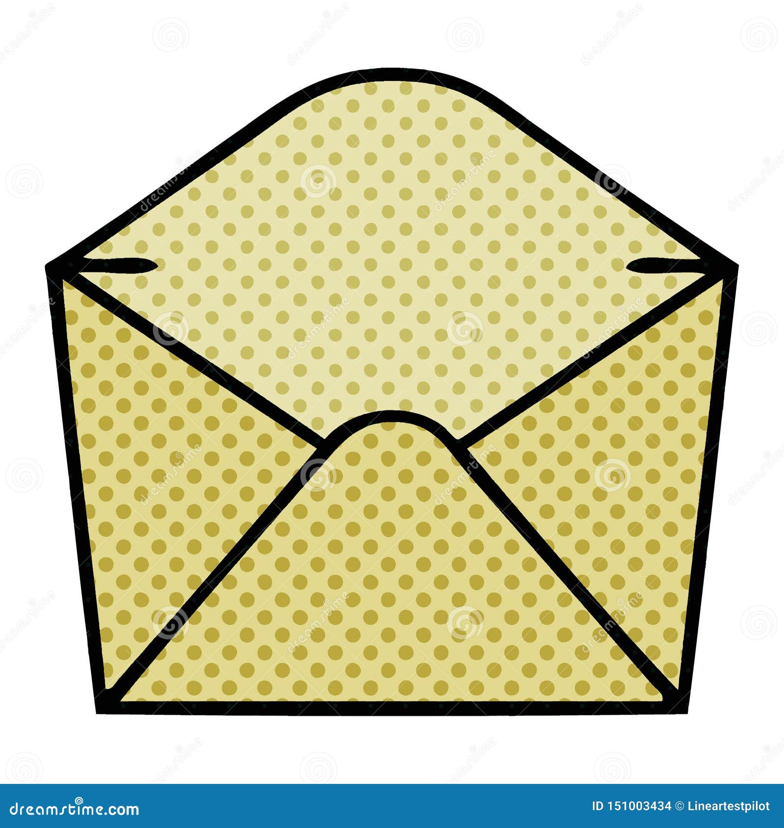 Comic Book Style Cartoon of a Letter and Envelope Stock Vector -  Illustration of vector, quirky: 150417922