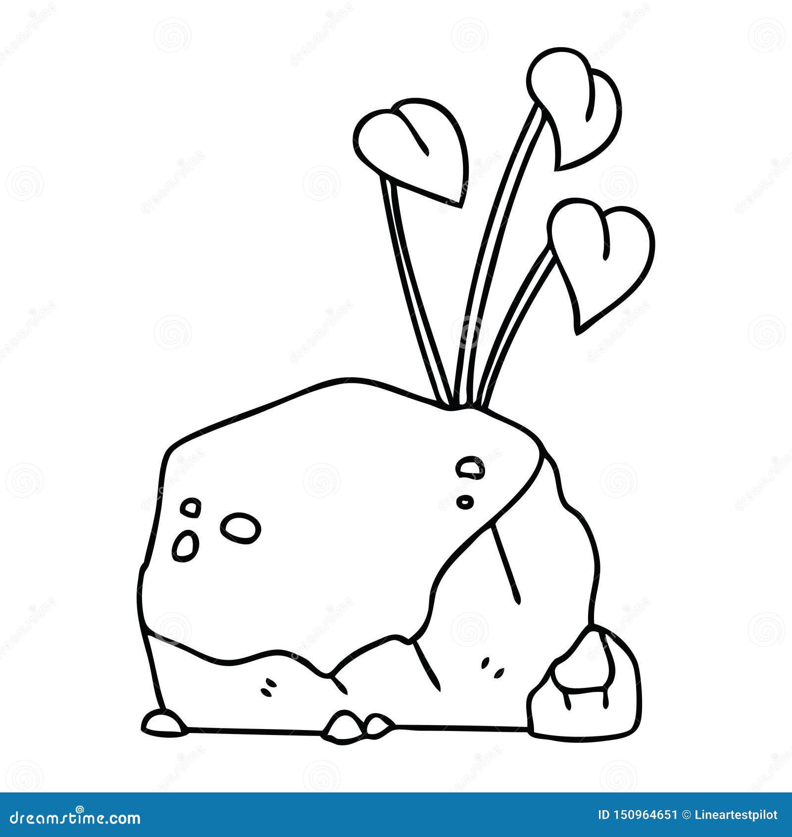 A Creative Quirky Line Drawing Cartoon Vines Stock Vector