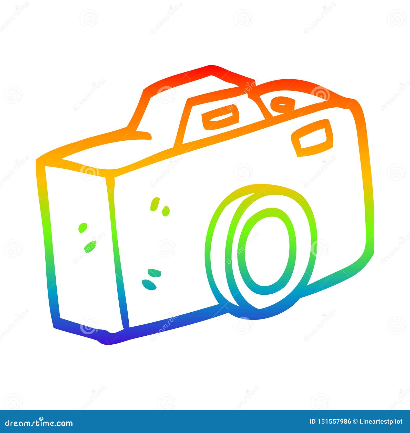 Vector Simple Hand Draw Sketch Sparkling Vintage Pocket Camera, Isolated On  White Stock Photo, Picture and Royalty Free Image. Image 121842289.