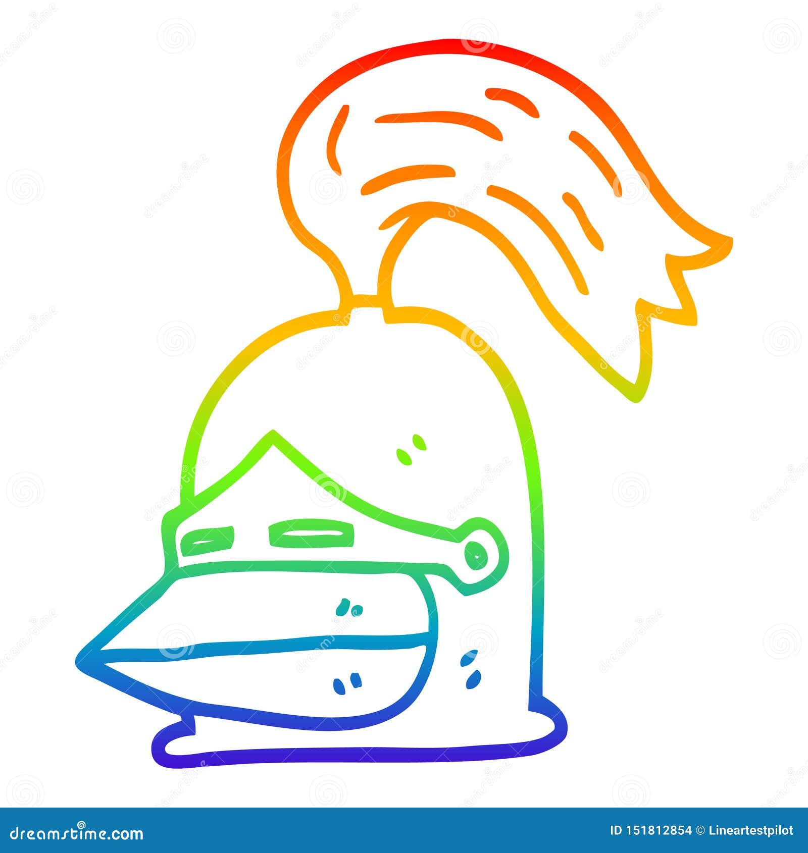 A Creative Rainbow Gradient Line Drawing Cartoon Knight Helmet Stock Vector - Illustration of spectrum, cartoon: 151812854 A Creative Rainbow Gradient Line Drawing Cartoon Knight Helmet Stock Vector - Illustration of spectrum, cartoon: 151812854
