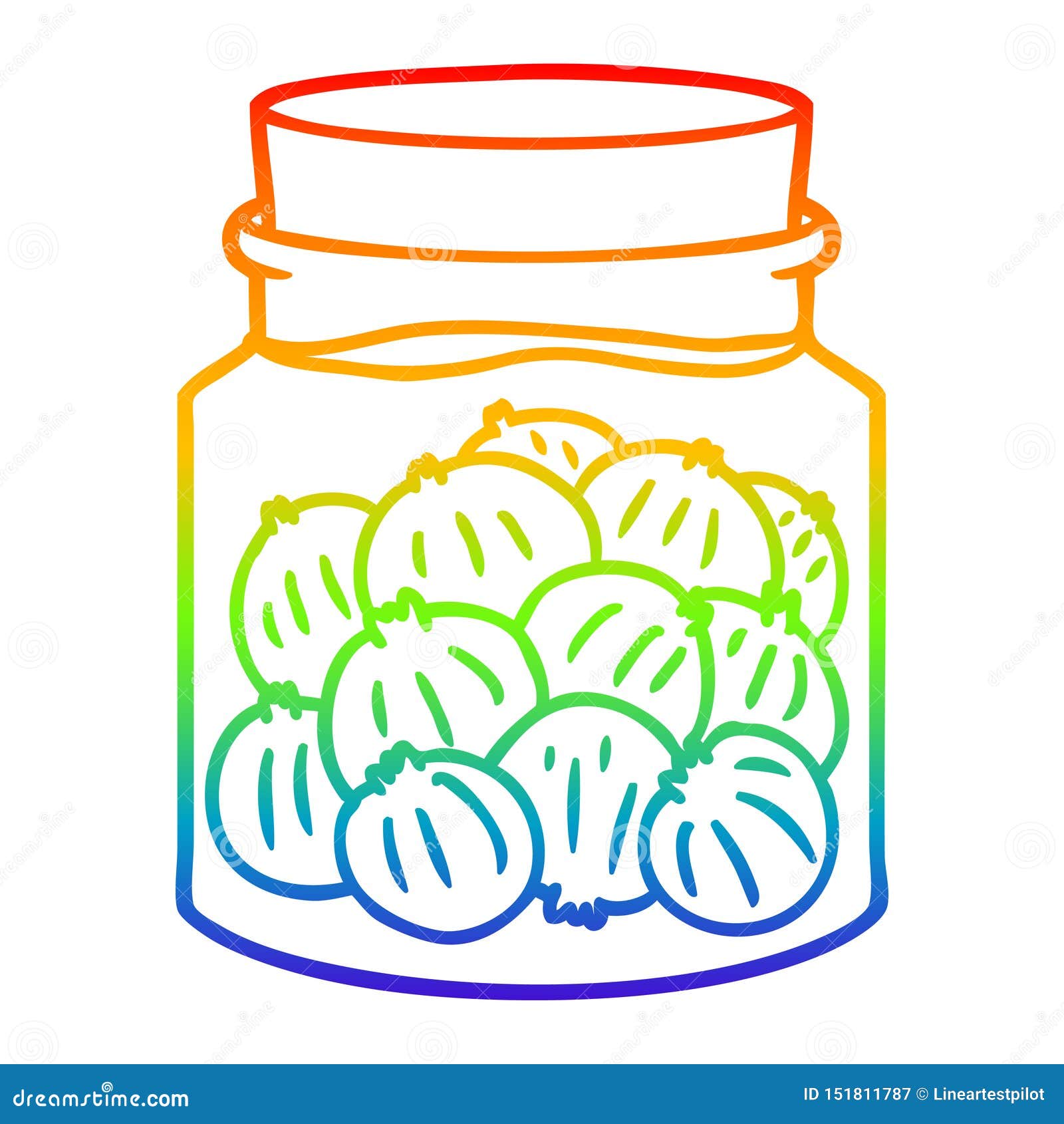 A Set Of Cartoon Pickled Or Marinated Vegetables And Spices Vector