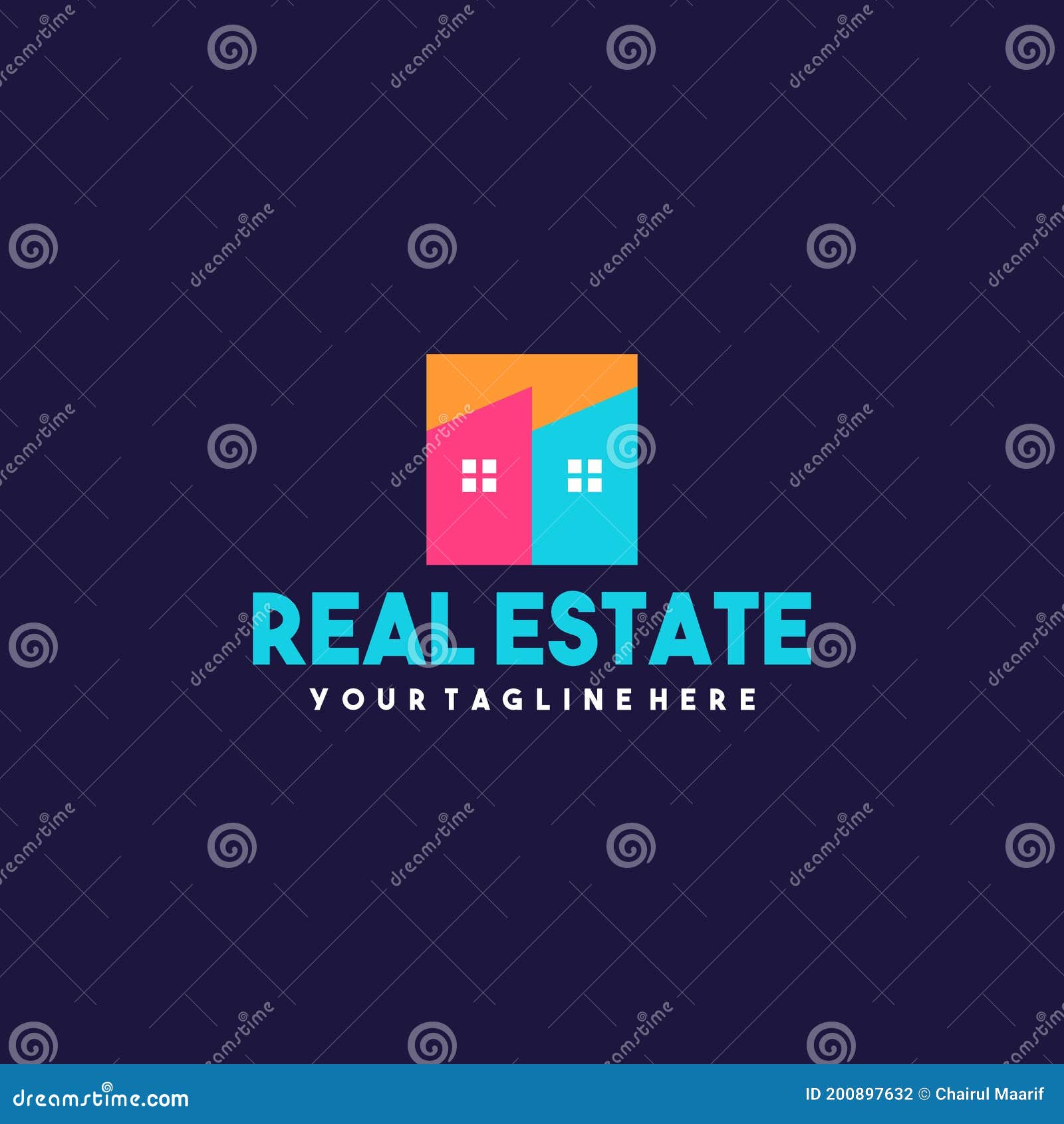 Creative Real Estate Logo Design Stock Illustration Illustration of