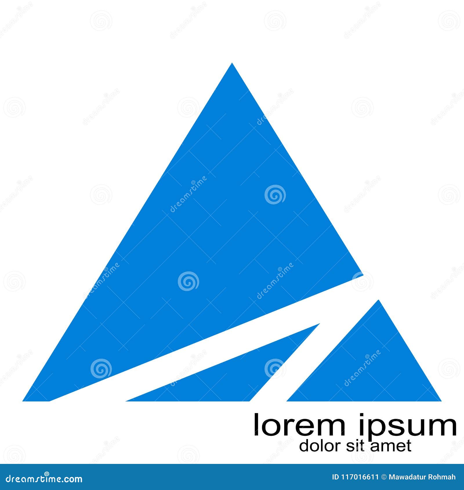 Creative Sample Design Triangel Logo Vector Stock Vector Illustration