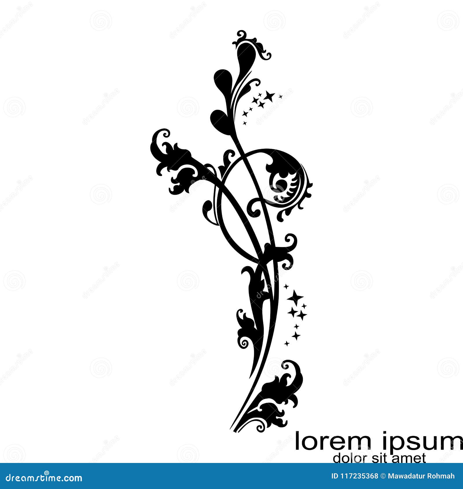 Creative Sample Design Flower Tribal Tattoo Stock Vector - Illustration ...