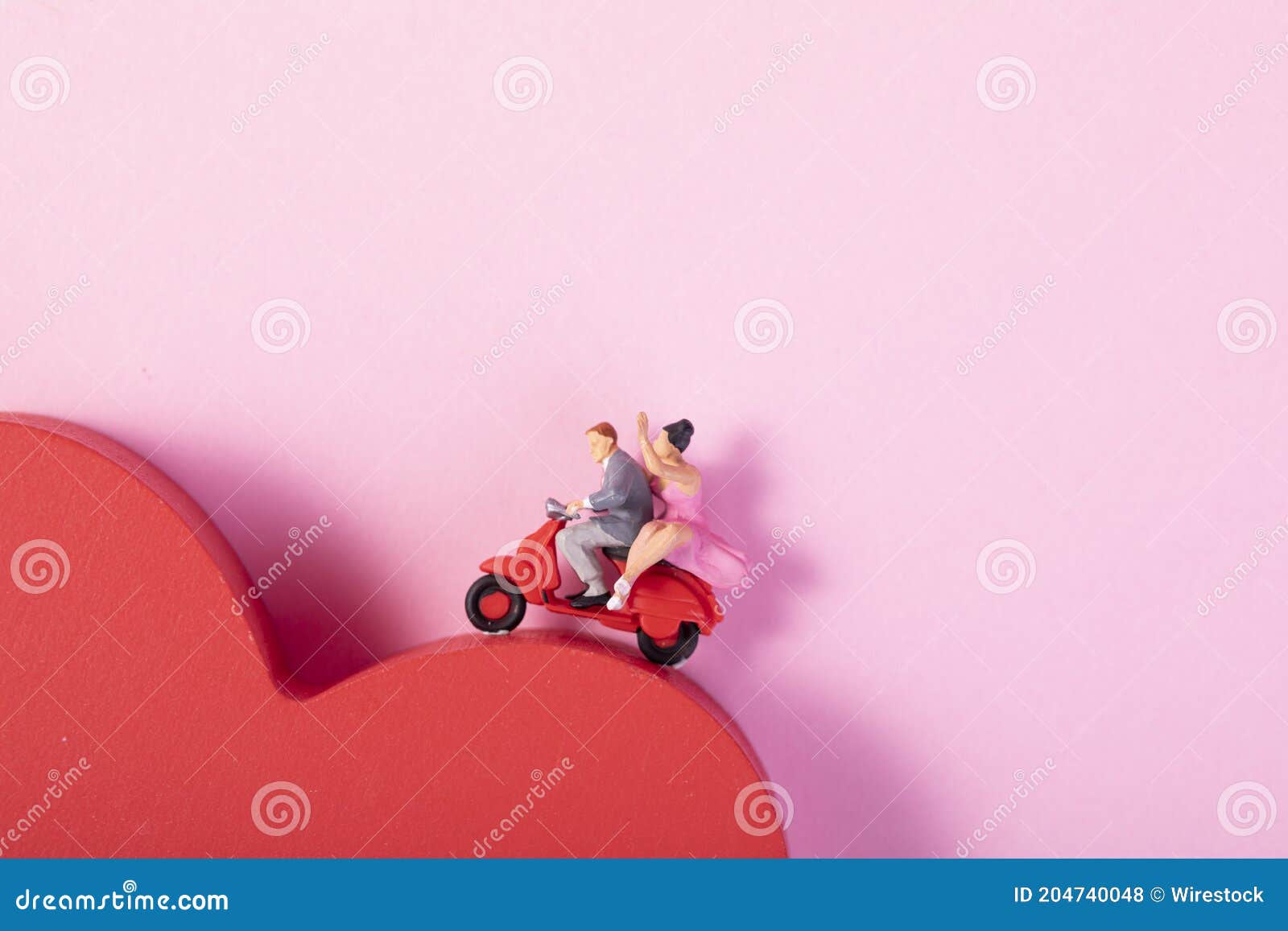 Creative Shot of Valentine S Day Romantic Doll Couple Stock Photo ...