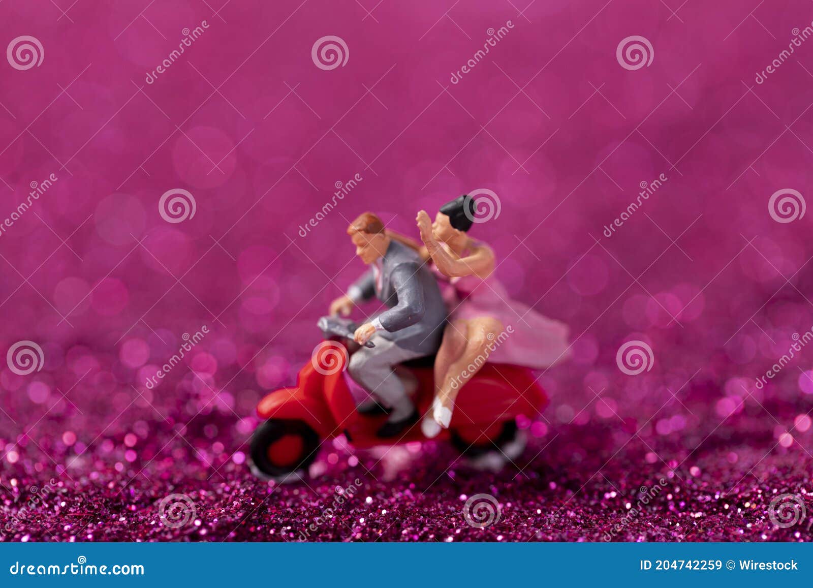 Creative Shot of Valentine S Day Romantic Doll Couple Stock Image ...