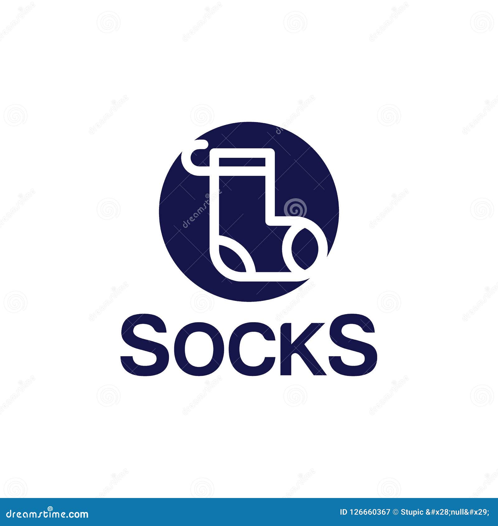 Creative Socks Logo Design Vector Art Logo Stock Illustration ...