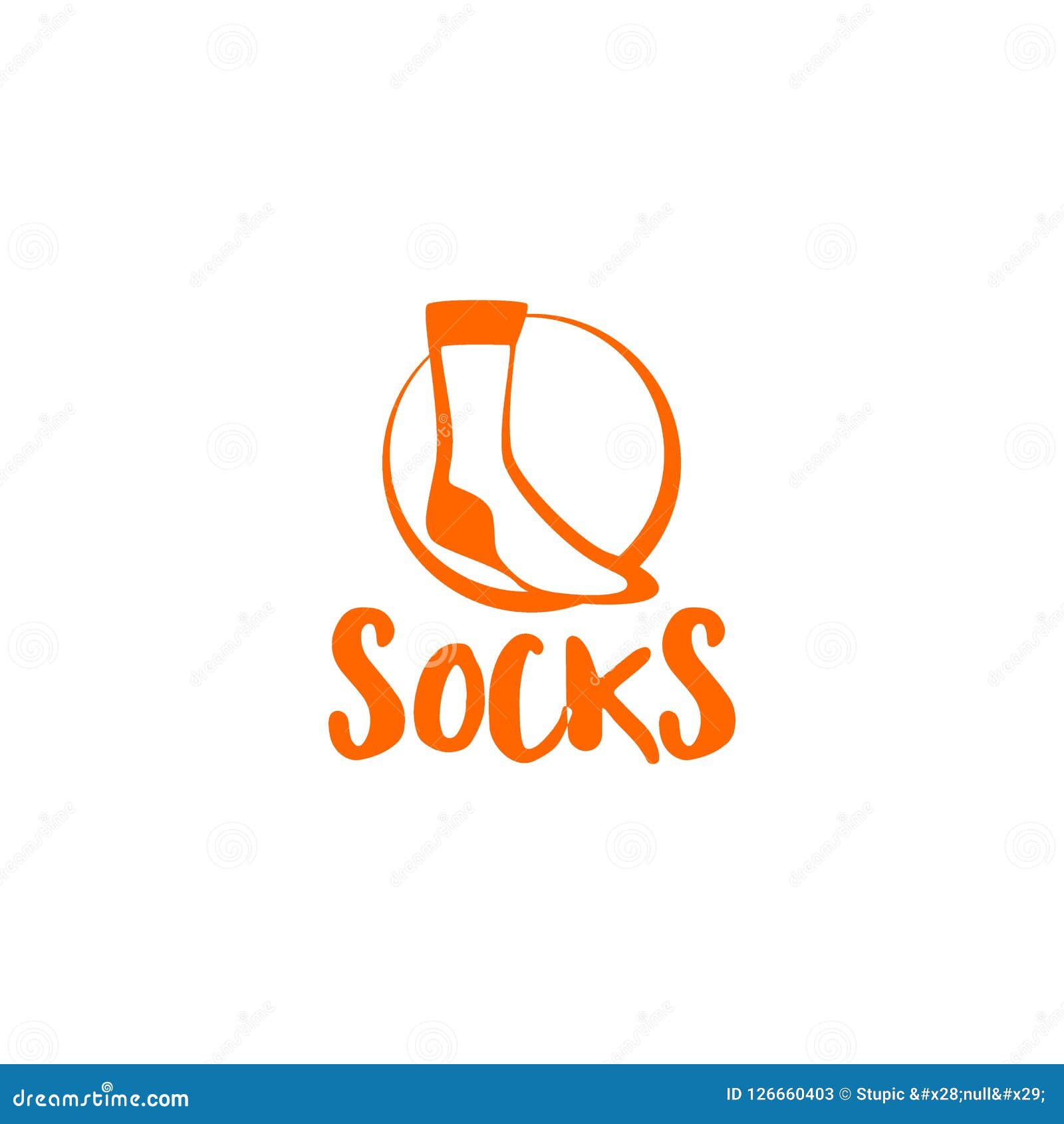 Creative Socks Logo Design Vector Art Logo | CartoonDealer.com #126660368