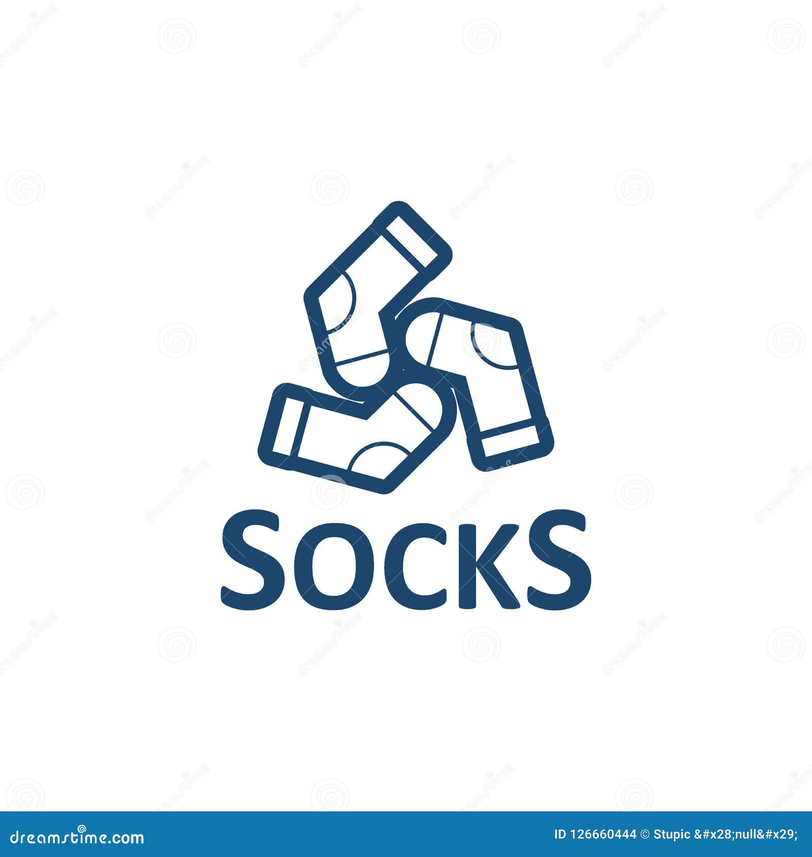 Creative Socks Logo Design Vector Art Logo Stock Illustration ...