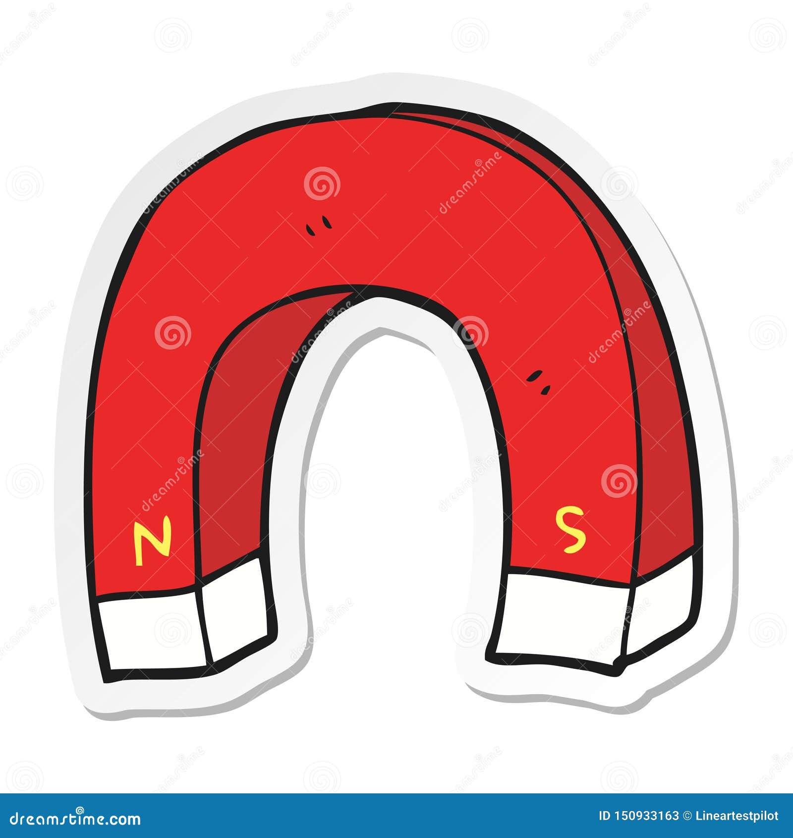 A Creative Sticker of a Cartoon Stock Vector Illustration of