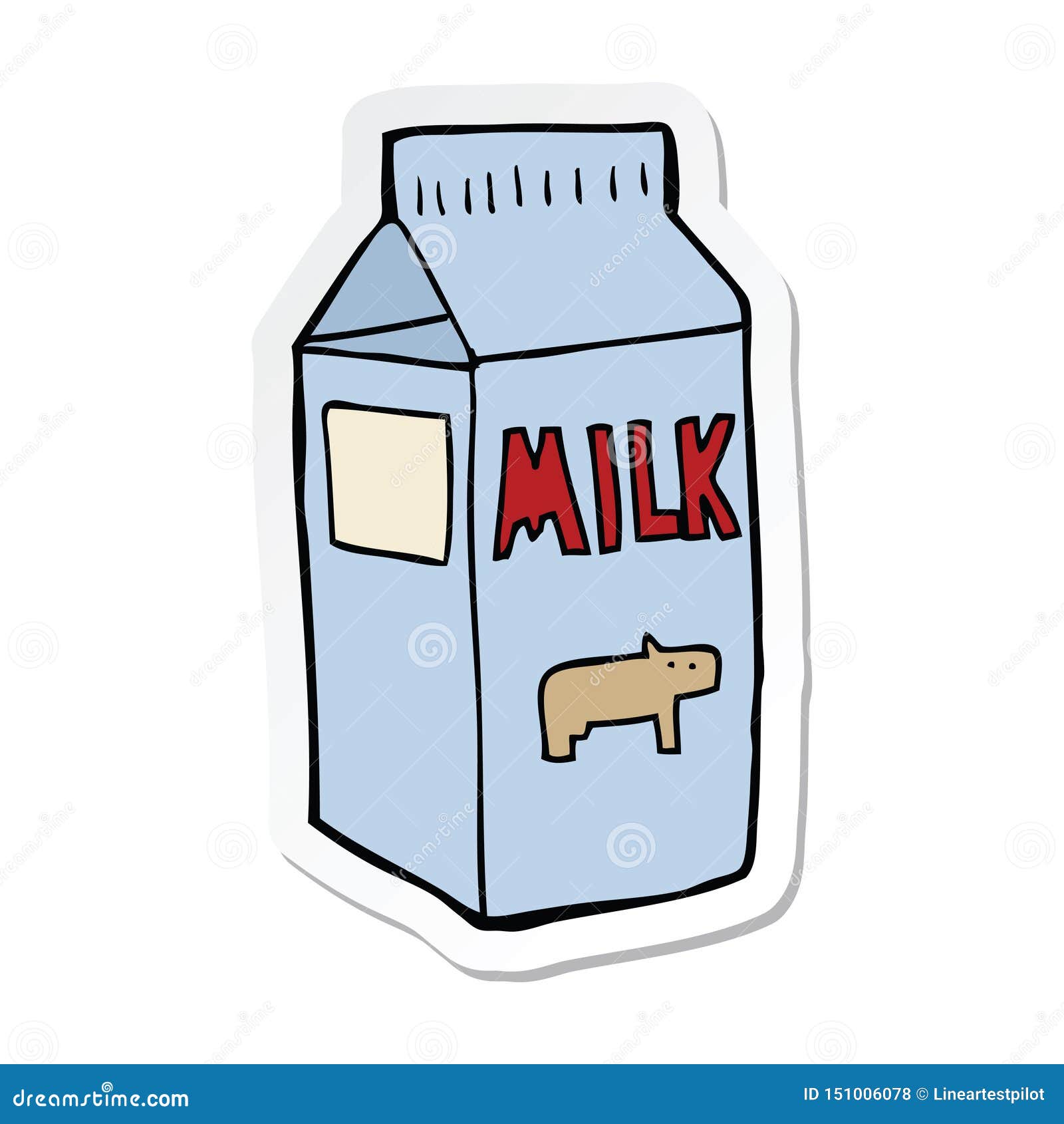 A Creative Sticker of a Cartoon Milk Carton Stock Vector - Illustration of character, artwork: 151006078 A Creative Sticker of a Cartoon Milk Carton Stock Vector - Illustration of character, artwork: 151006078