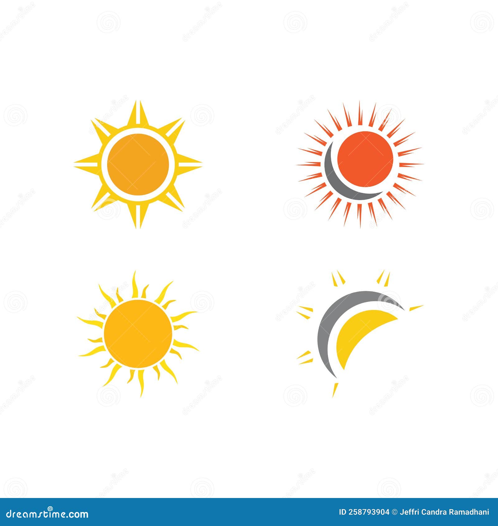Creative Sun Concept Logo Illustration Stock Vector - Illustration of ...