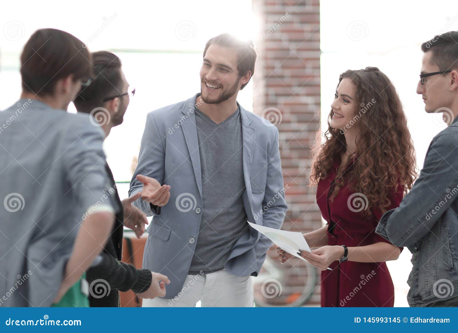 Creative Team with Good Results. Stock Image - Image of occupations ...
