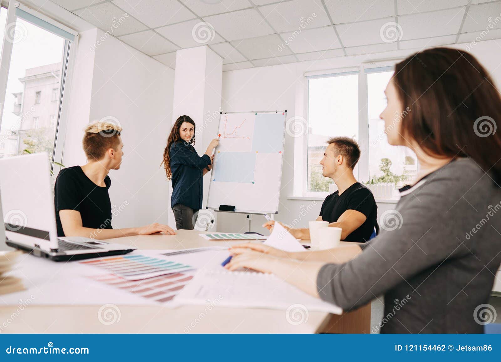 Creative Team Meeting and Goals Visualization Stock Photo Image of