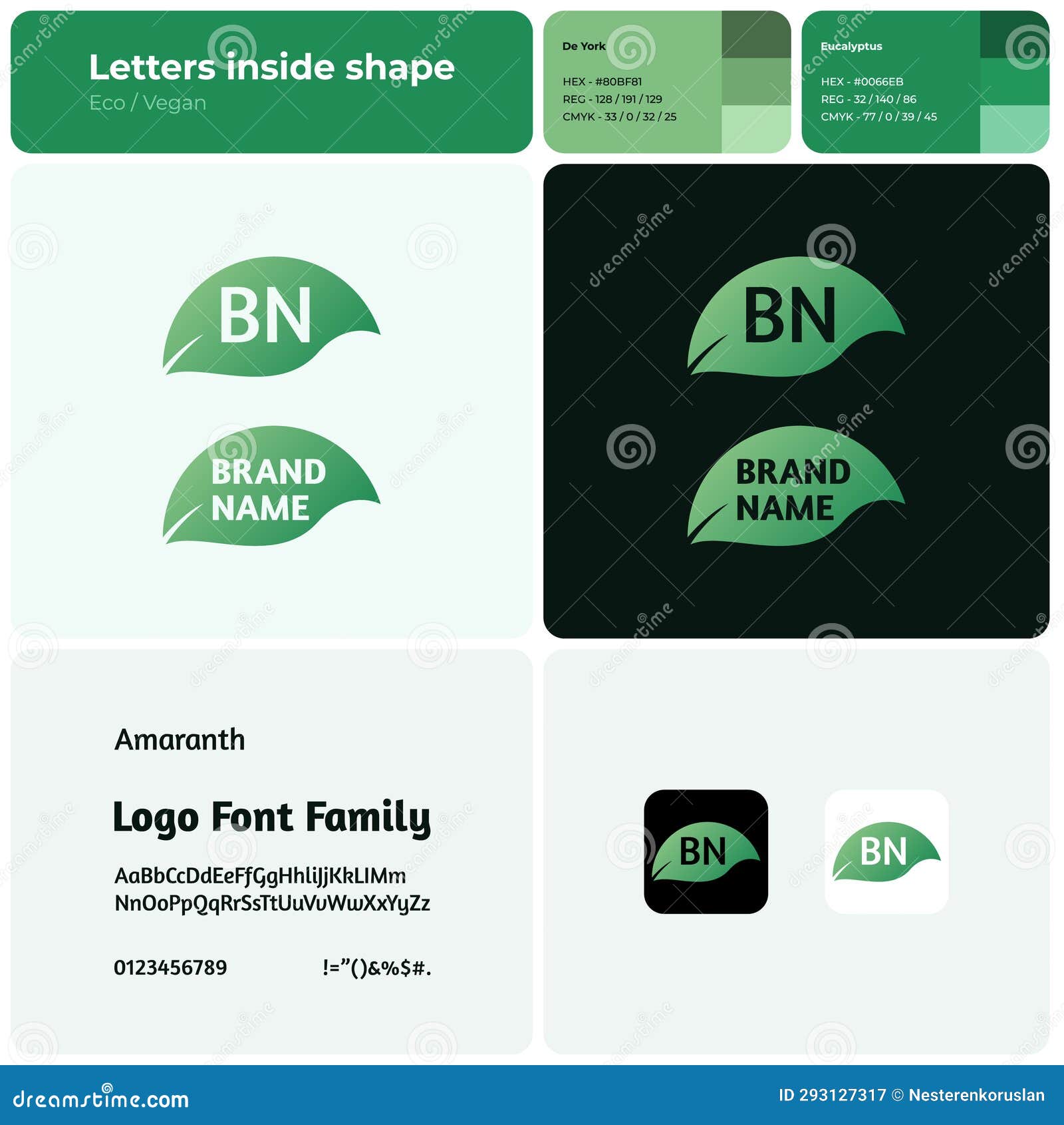 creative template with thin line leaf logo for eco vegan