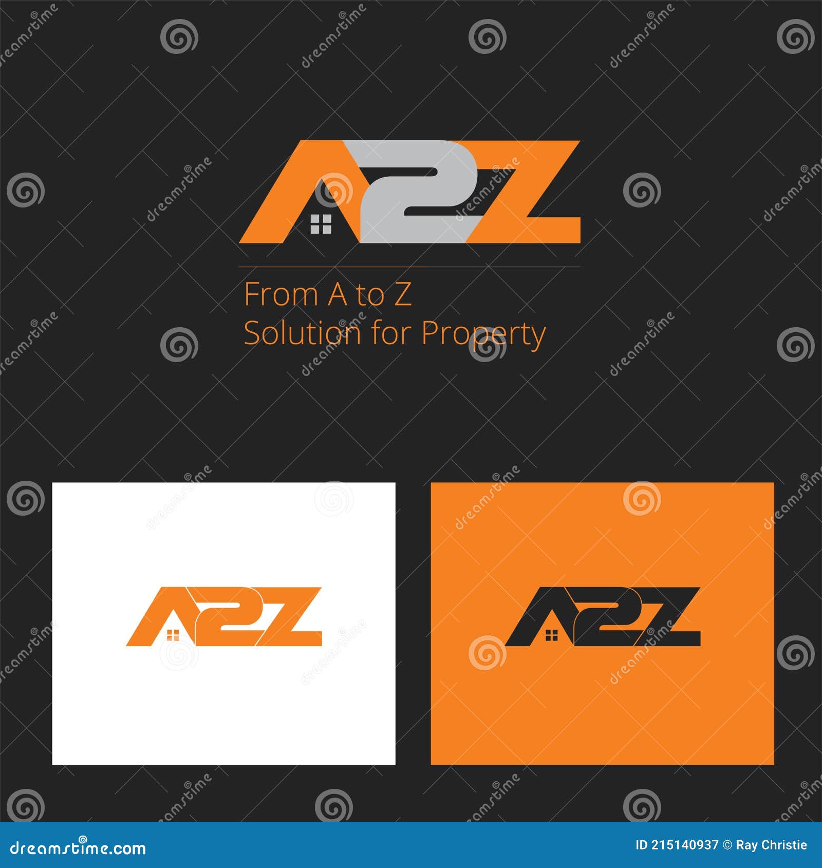 Creative a To Z Housing Logo or Icon Stock Vector Illustration of