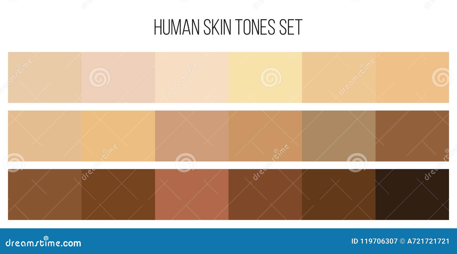 Human Skin Tone Chart