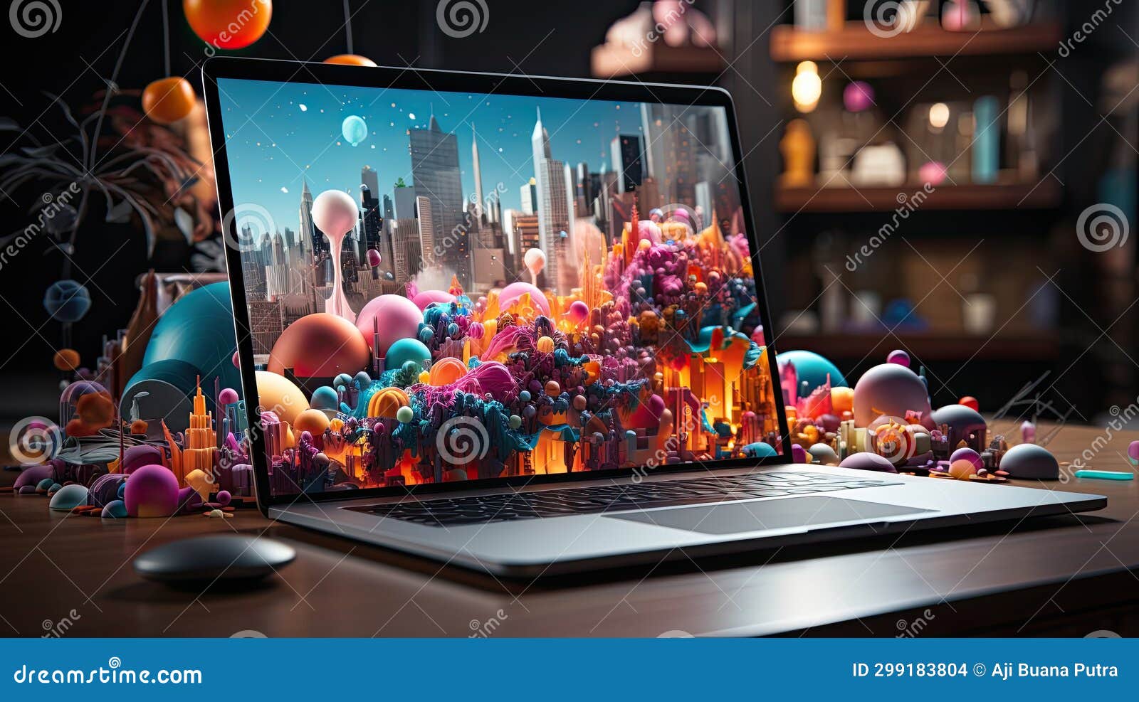 Creative Visual of Software and App for Gadget Applications. User