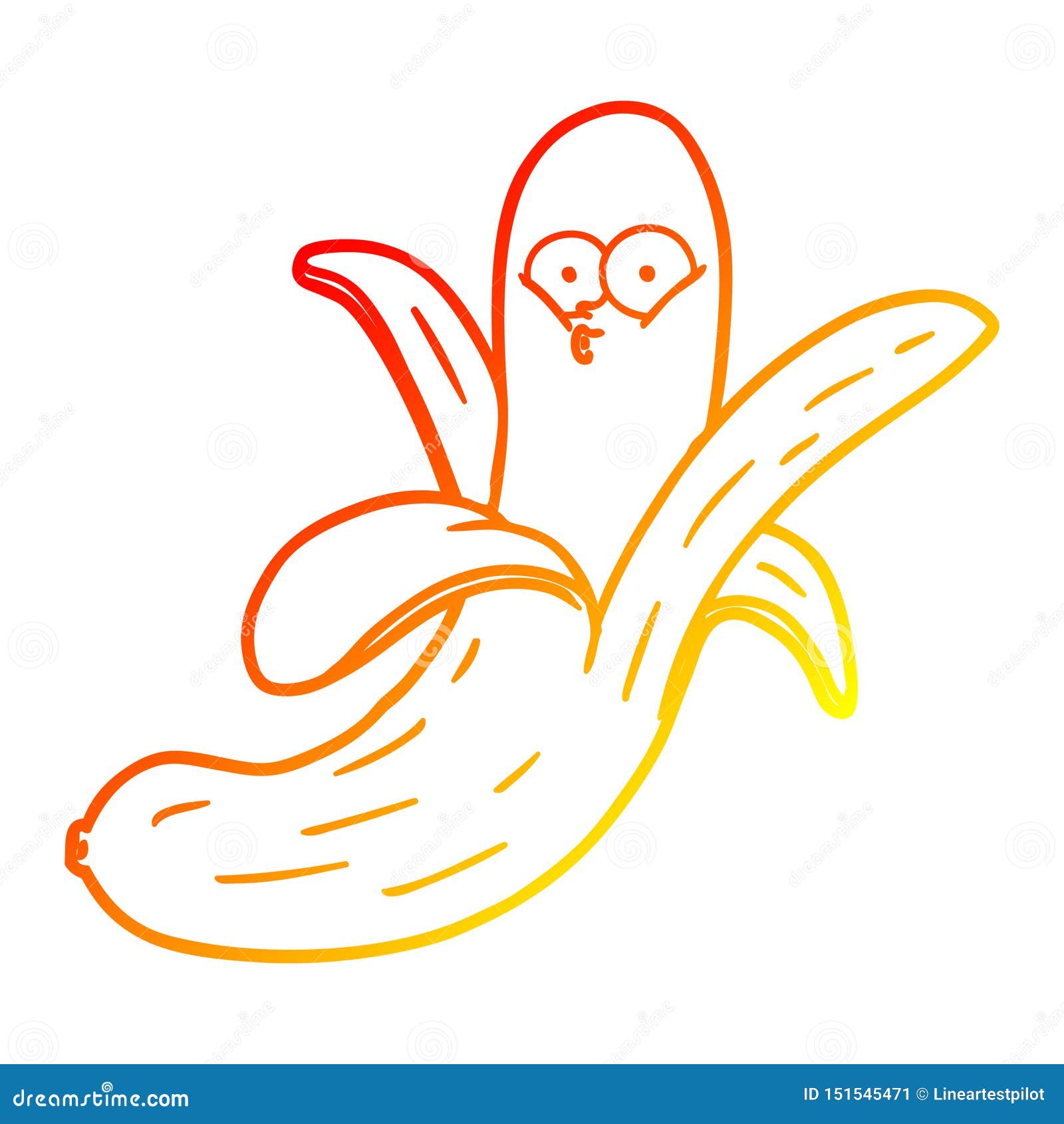 Banana Cartoon Line Isolated Icon Fresh Healthy Fruit Vector Illustration  20230863 Vector Art at Vecteezy