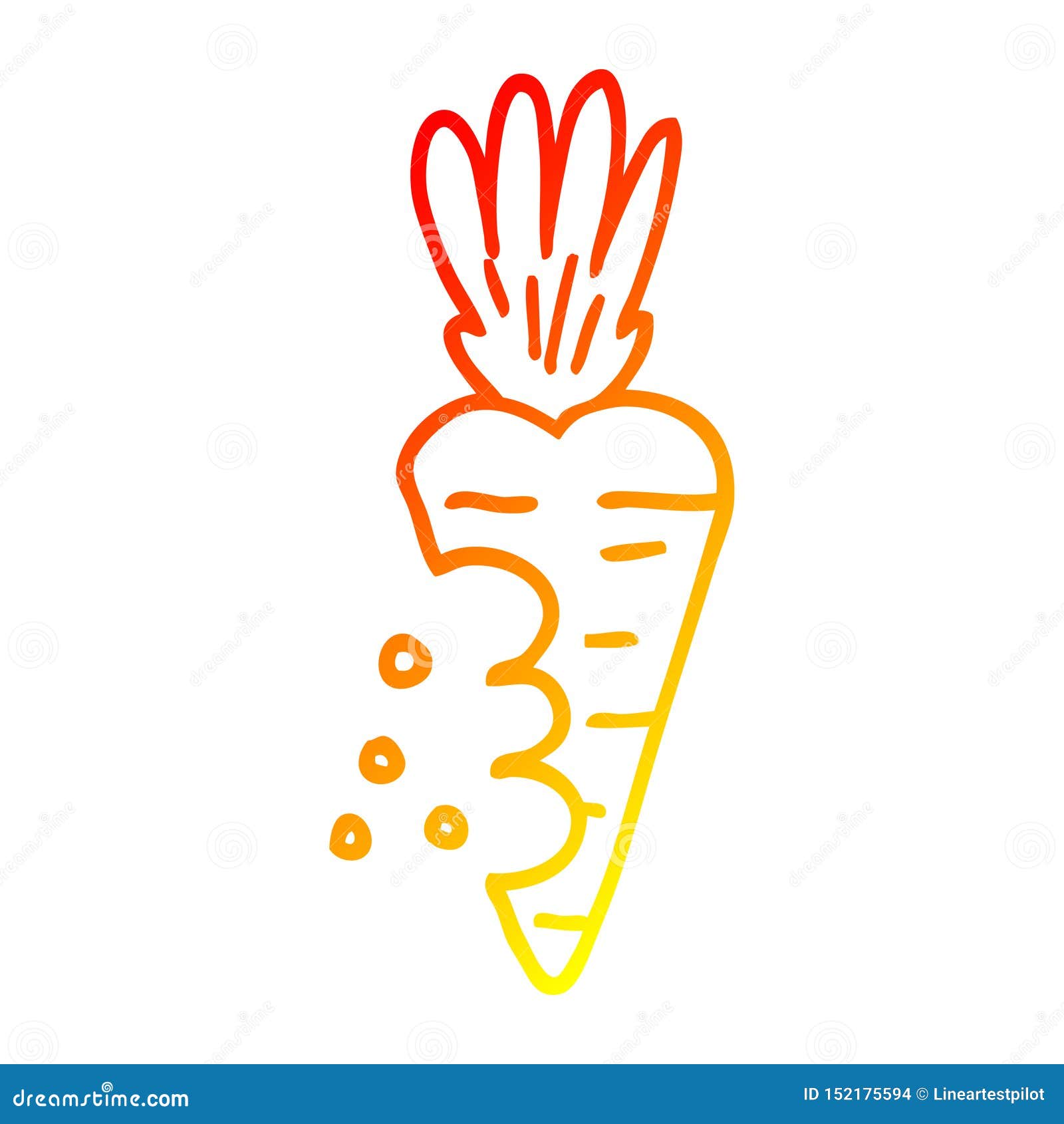 A Creative Warm Gradient Line Drawing Cartoon Carrot with Bite Marks Stock Vector - Illustration of simple, cartoon: 152175594 A Creative Warm Gradient Line Drawing Cartoon Carrot with Bite Marks Stock Vector - Illustration of simple, cartoon: 152175594