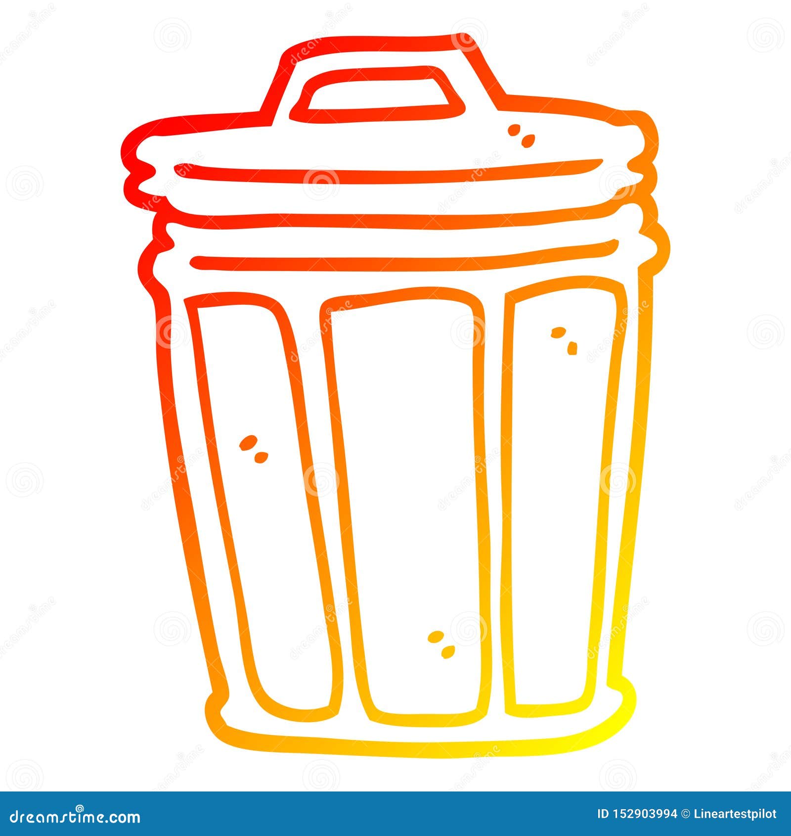 A Creative Warm Gradient Line Drawing Cartoon Trash Can Stock Vector - Illustration of retro, doodle: 152903994 A Creative Warm Gradient Line Drawing Cartoon Trash Can Stock Vector - Illustration of retro, doodle: 152903994