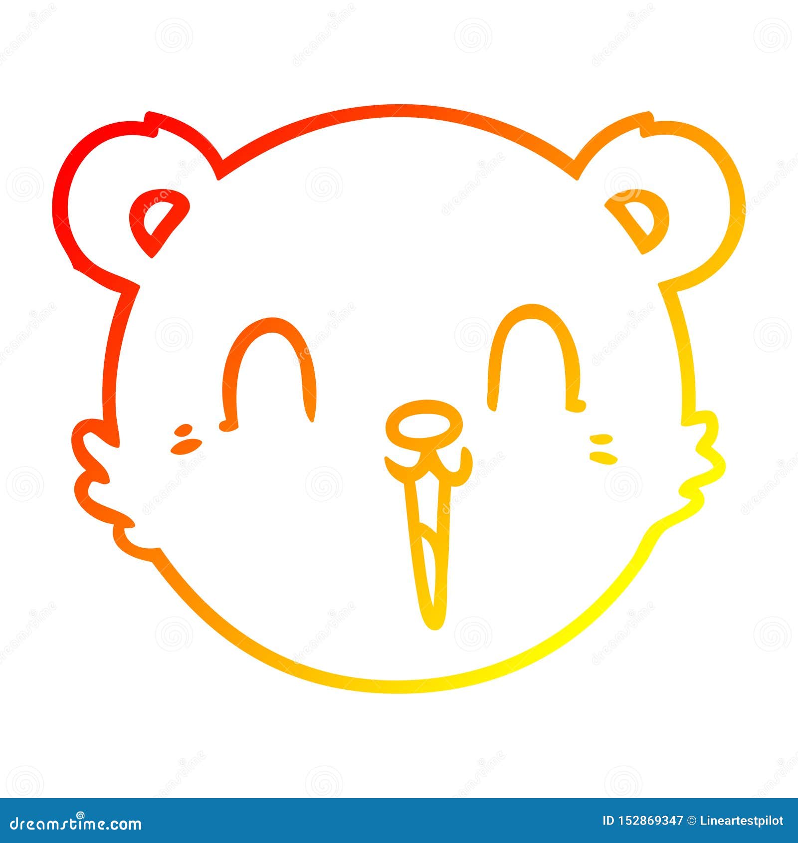 Bear Face Cartoon Drawing - Drawing for Kids & Adult