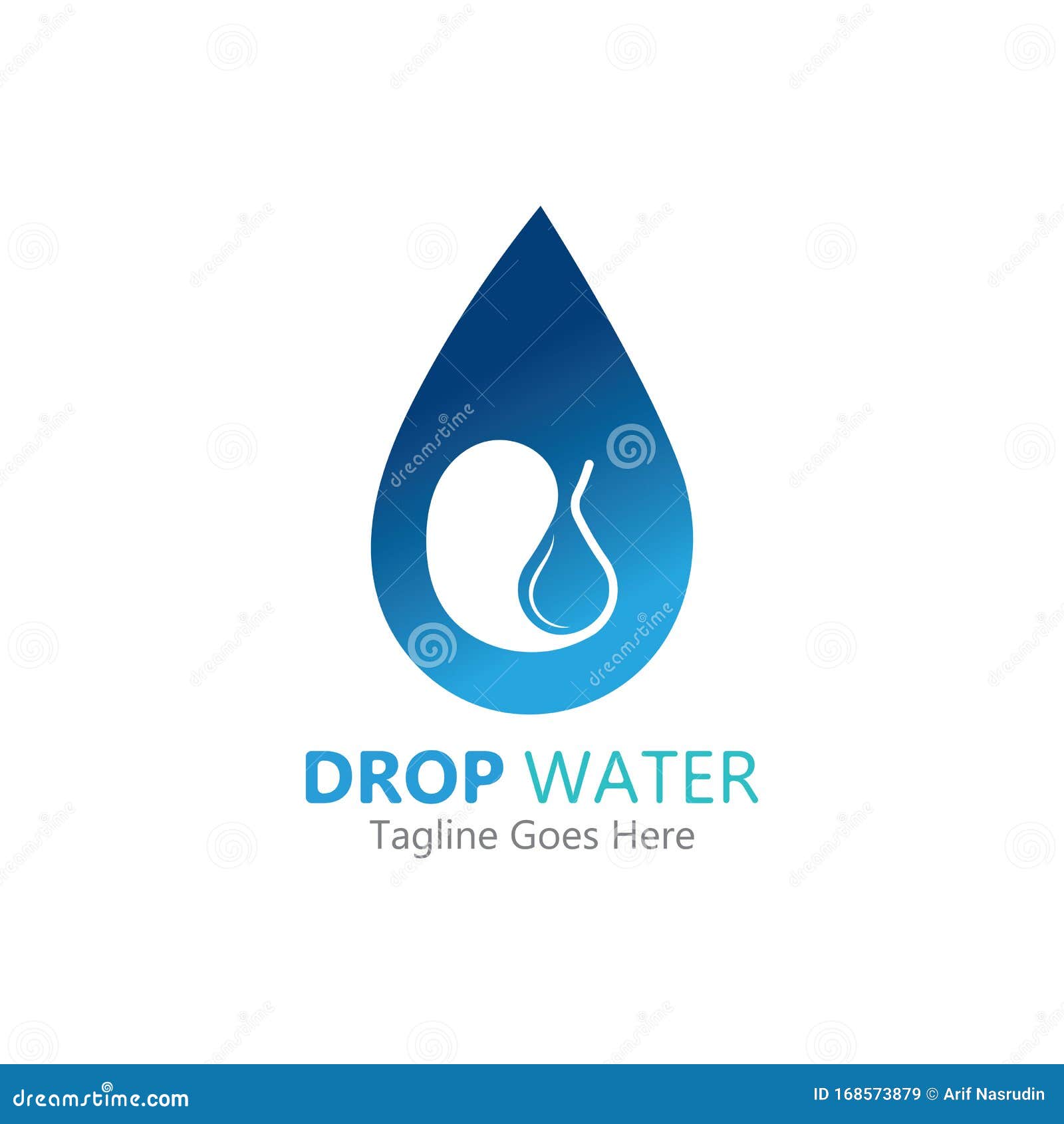 Creative Water Drop Logo or Icon Template Vector Illustration Stock ...