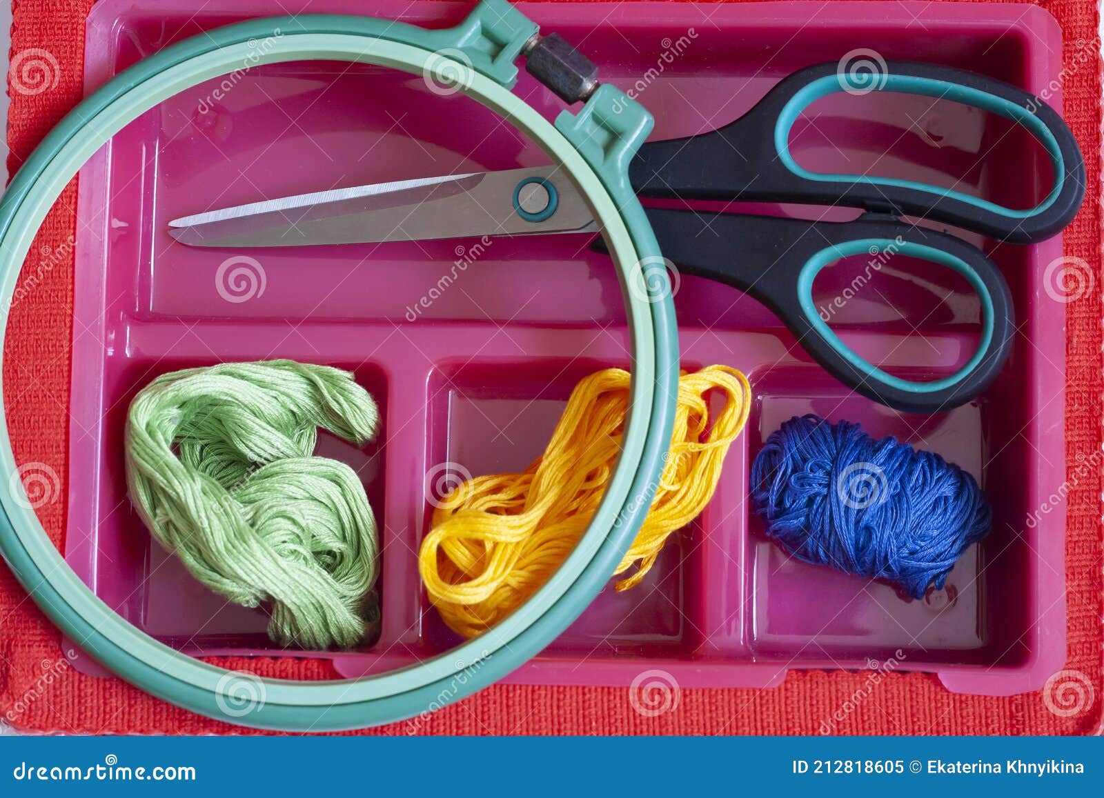 Creativity and Hobbies, Embroidery, Scissors, Thread and Embroidery