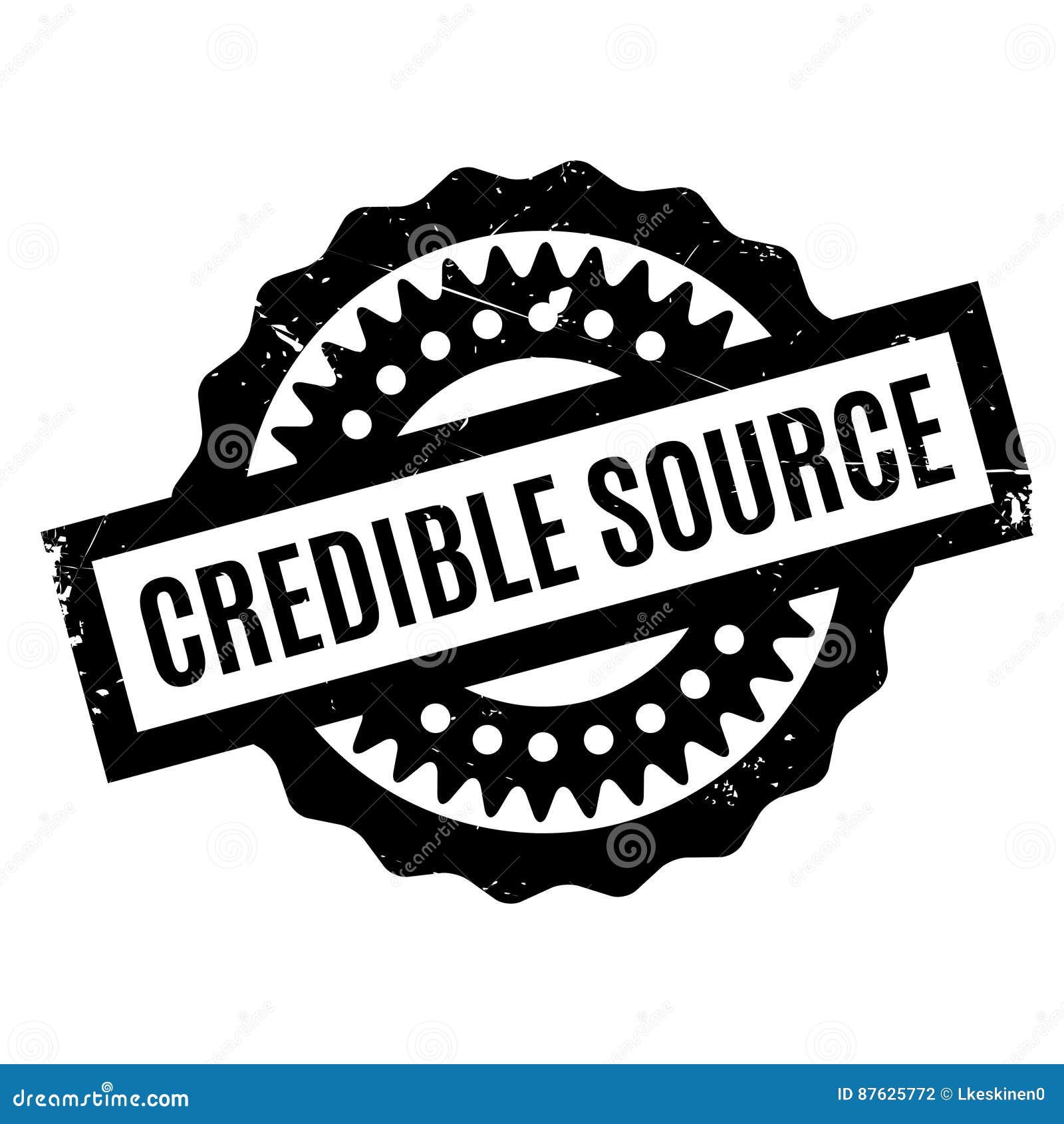 credible source rubber stamp