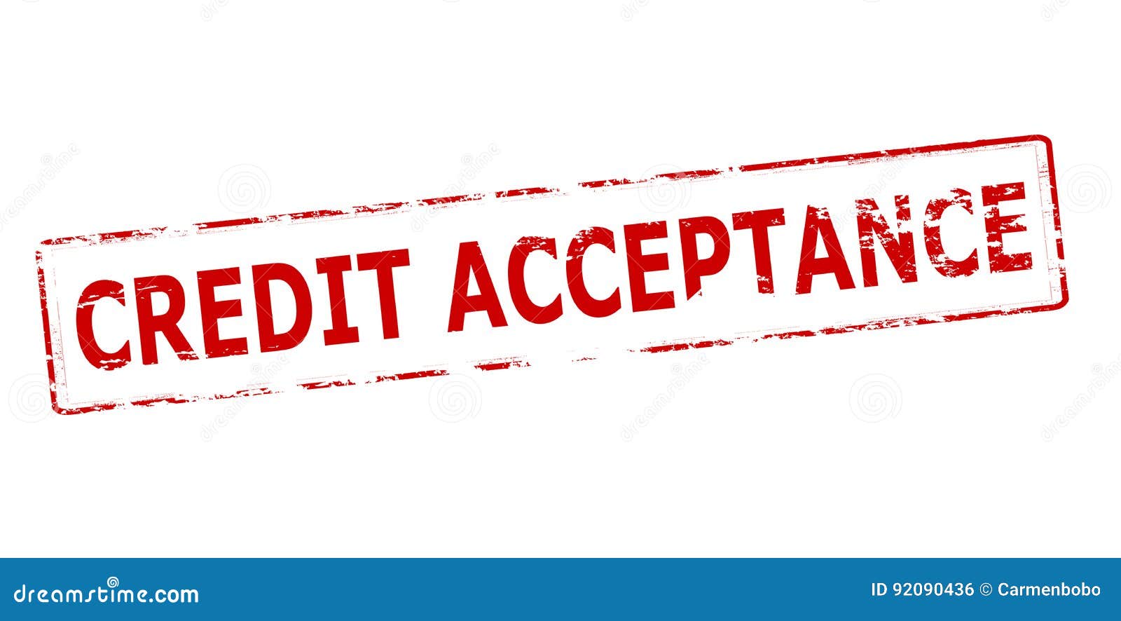 Credit acceptance stock illustration. Illustration of 92090436