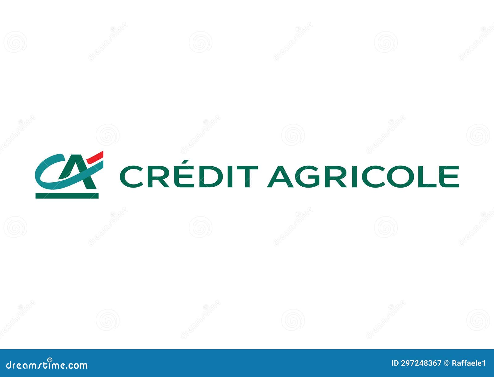 Credit Agricole Logo editorial photography. Illustration of gruppo