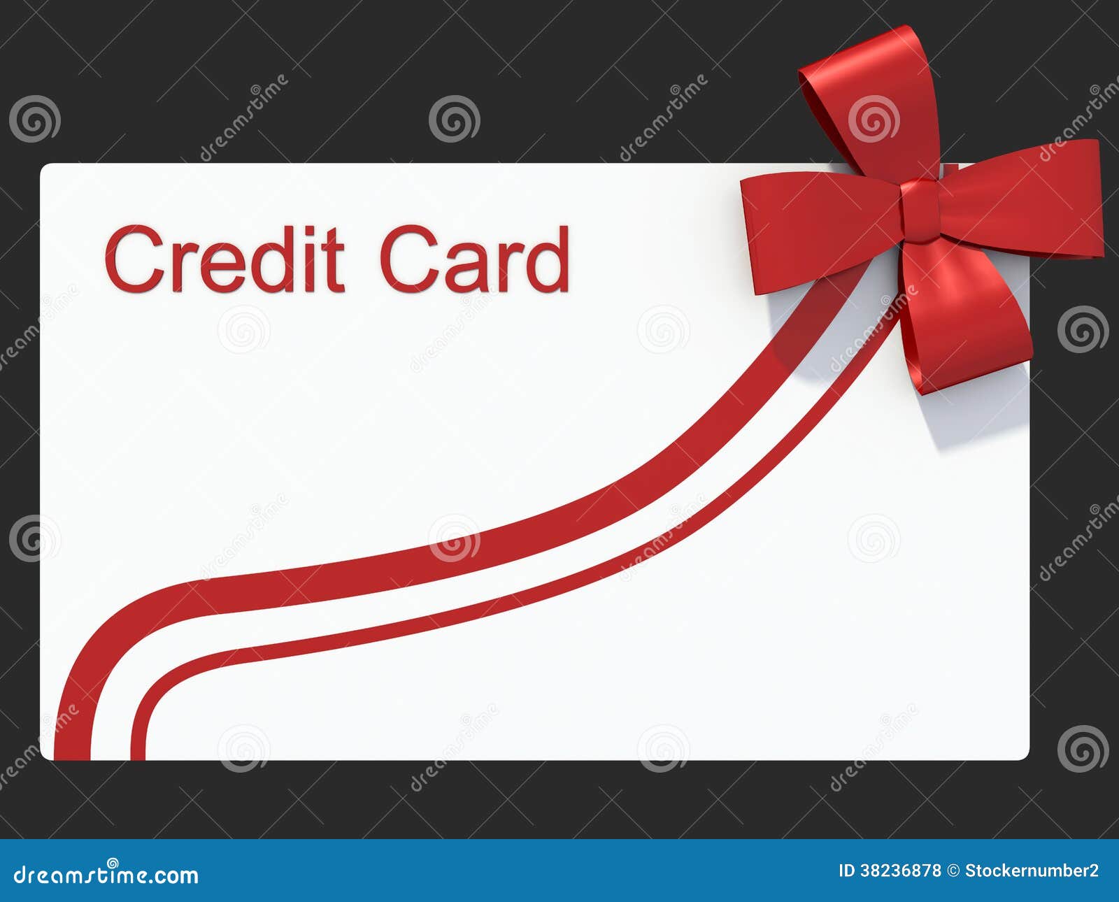 Credit card as a gift stock illustration. Illustration of money 38236878