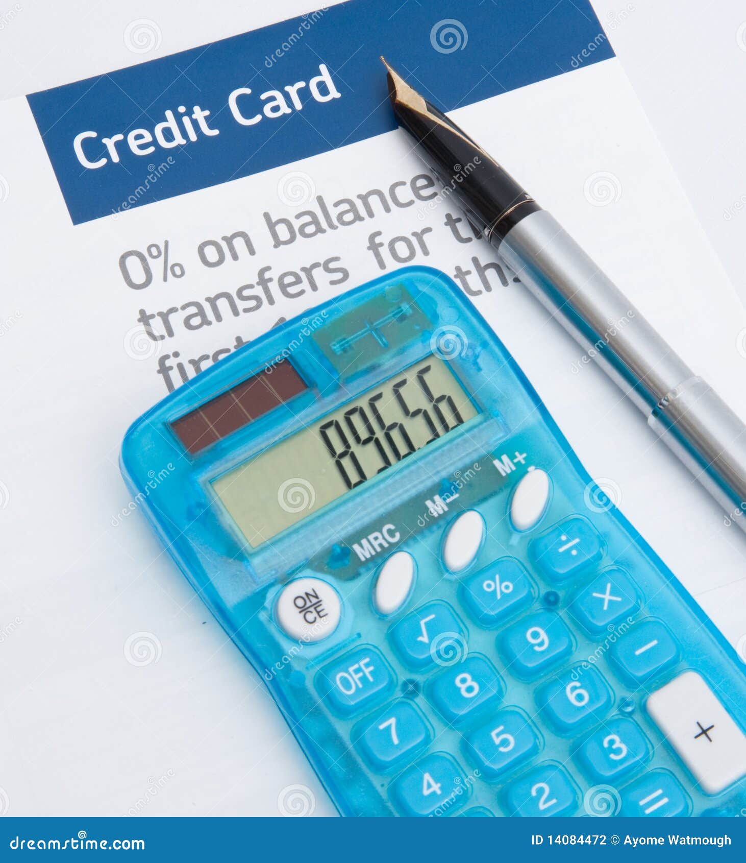 Credit Card: Balance Transfer. Stock Photography - Image: 14084472