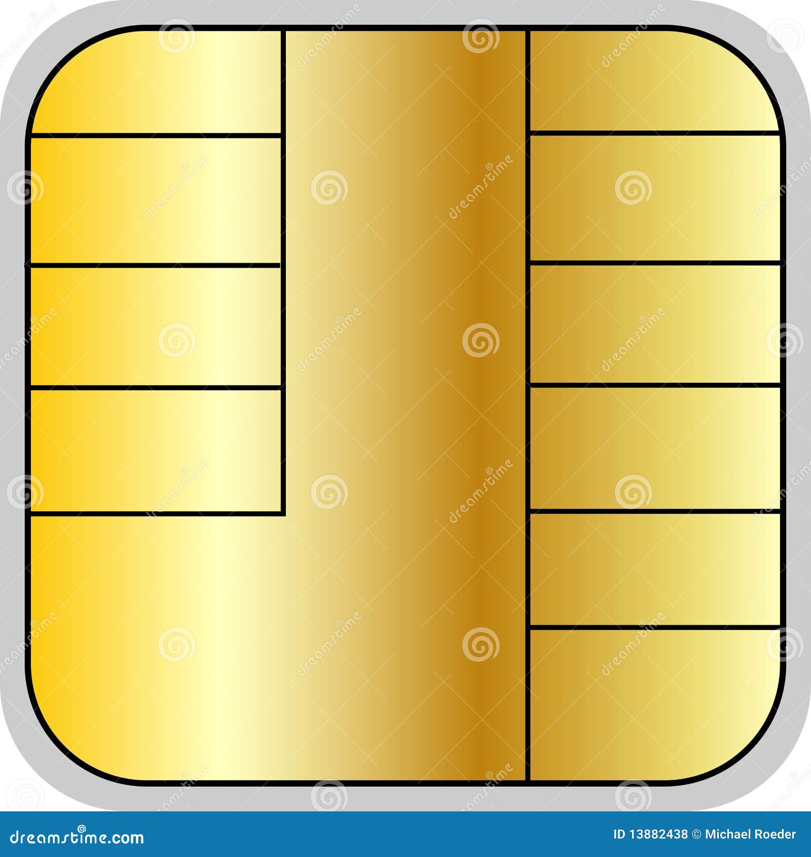 Credit card chip stock vector. Illustration of techno 13882438