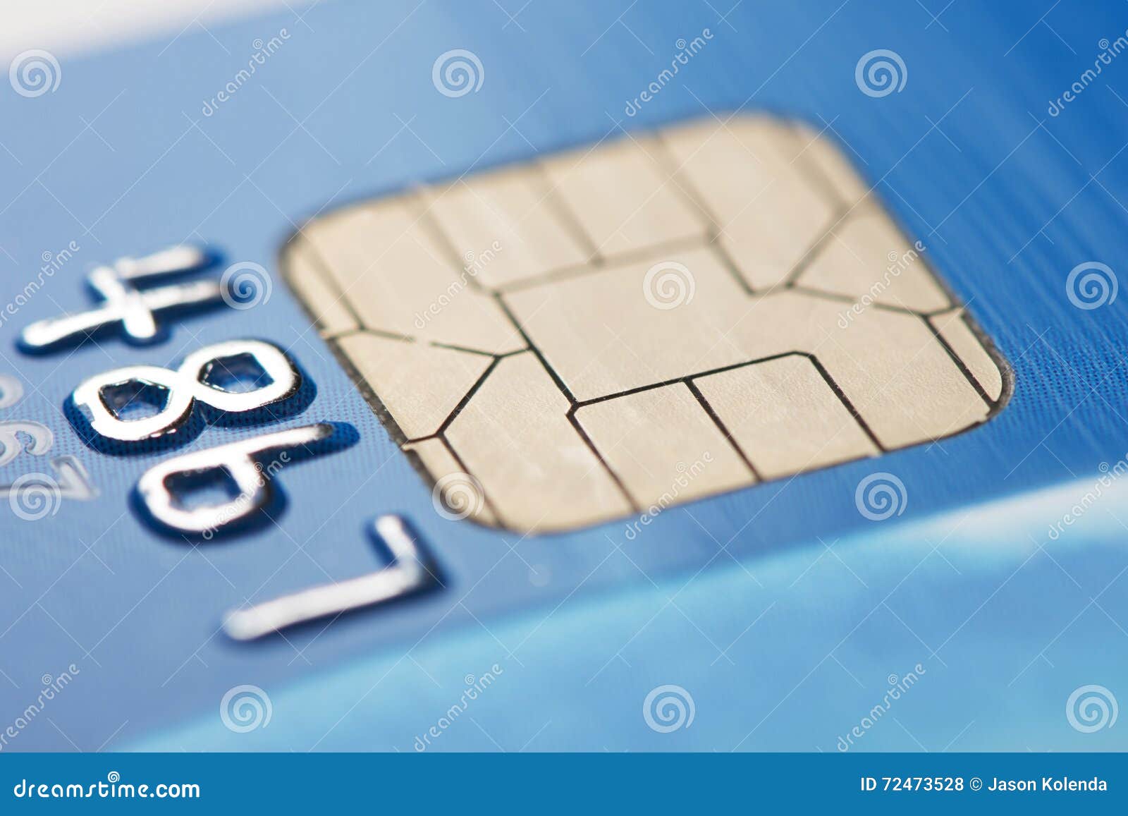 Credit Card Chip stock photo. Image of macro, microchip 72473528