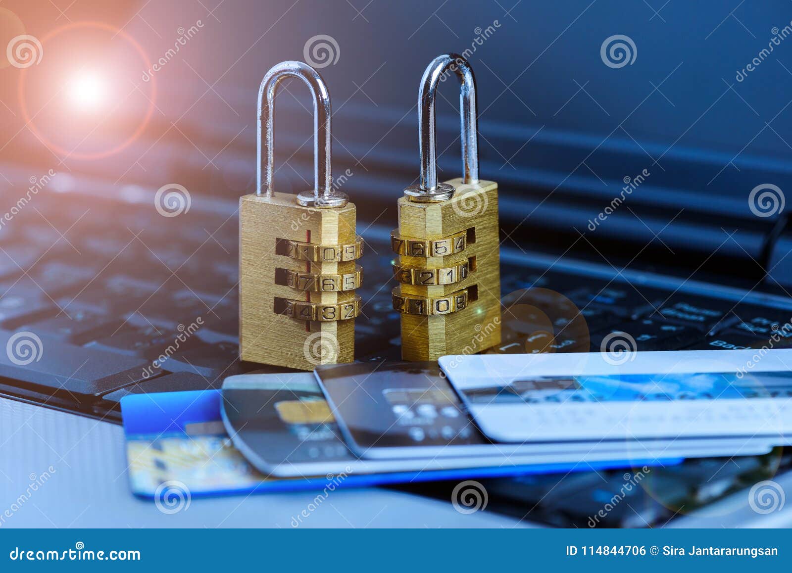 Credit Card Data Security Breach Stock Photo Image of number
