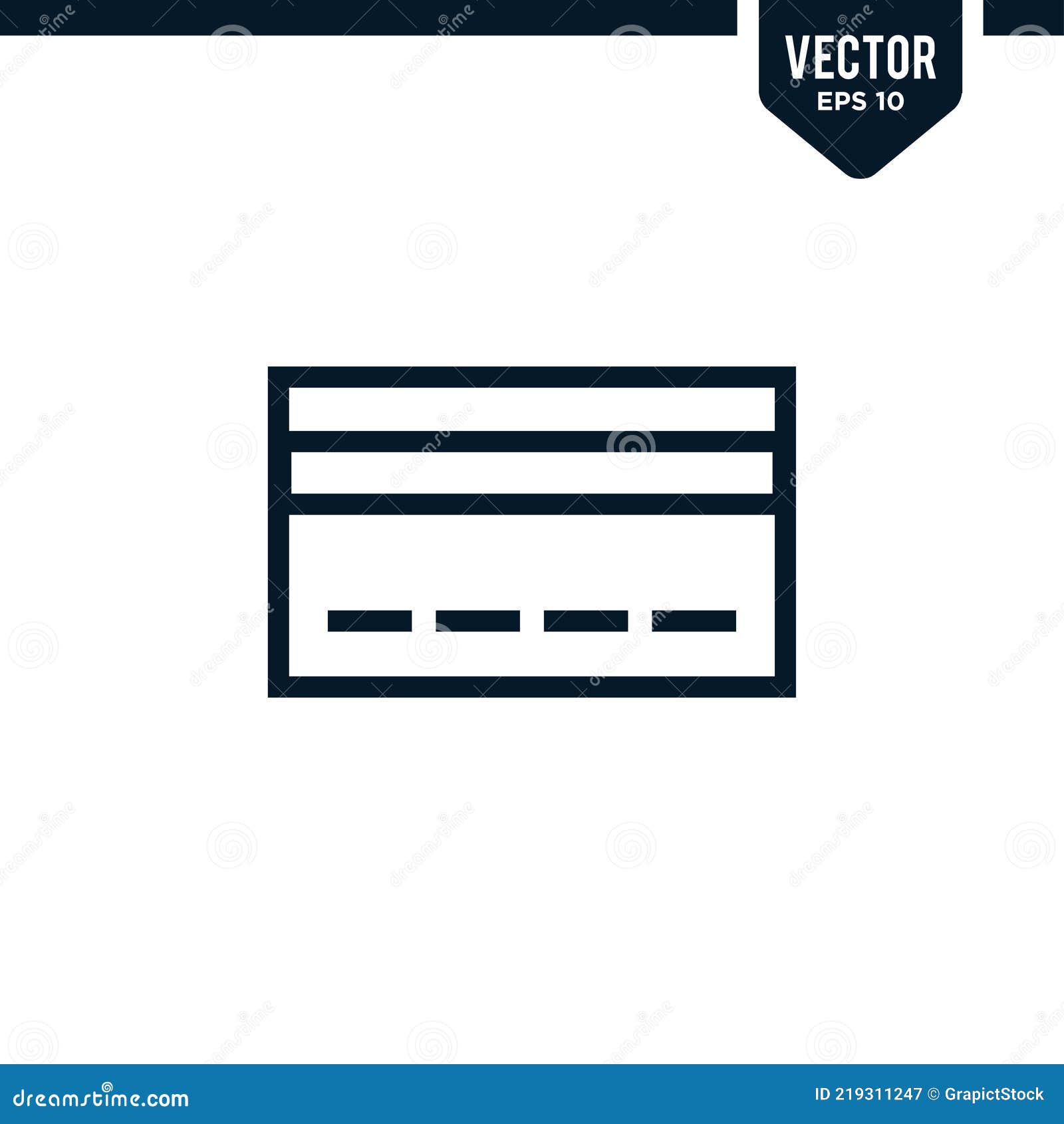 Credit Card Icon Collection in Outlined or Line Art Style Stock Vector