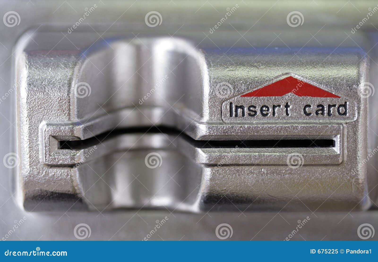 Credit card slot stock image. Image of money, silver, metal - 675225