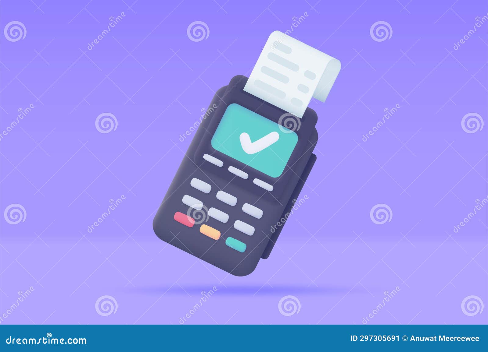 Credit Card Swipe Machine 3D model