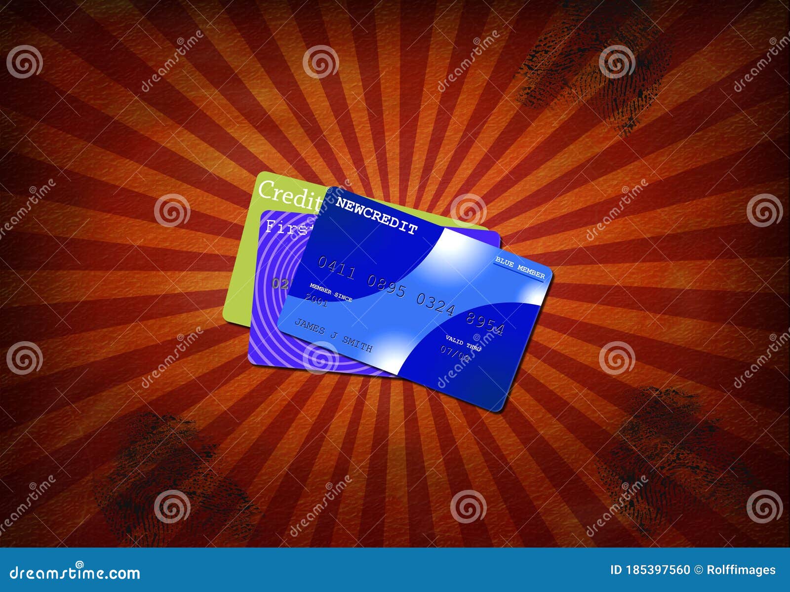 Credit Cards Stock Illustration Illustration Of Banking 185397560